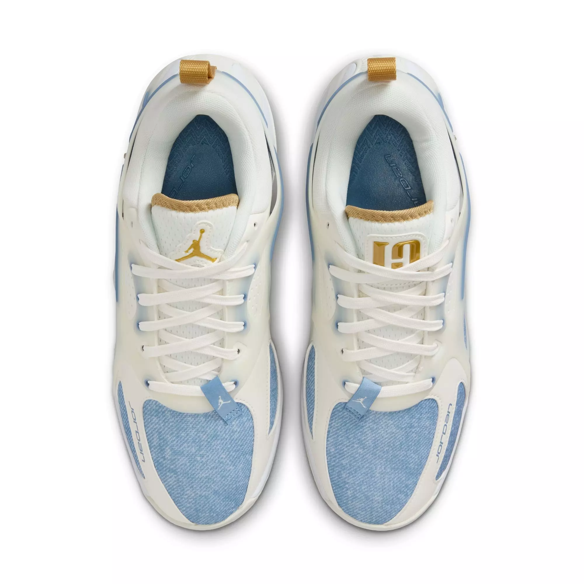 Jordan Heir "Denim and Gold" Women's Shoe - SAIL/METALLIC GOLD/WORK BLUE