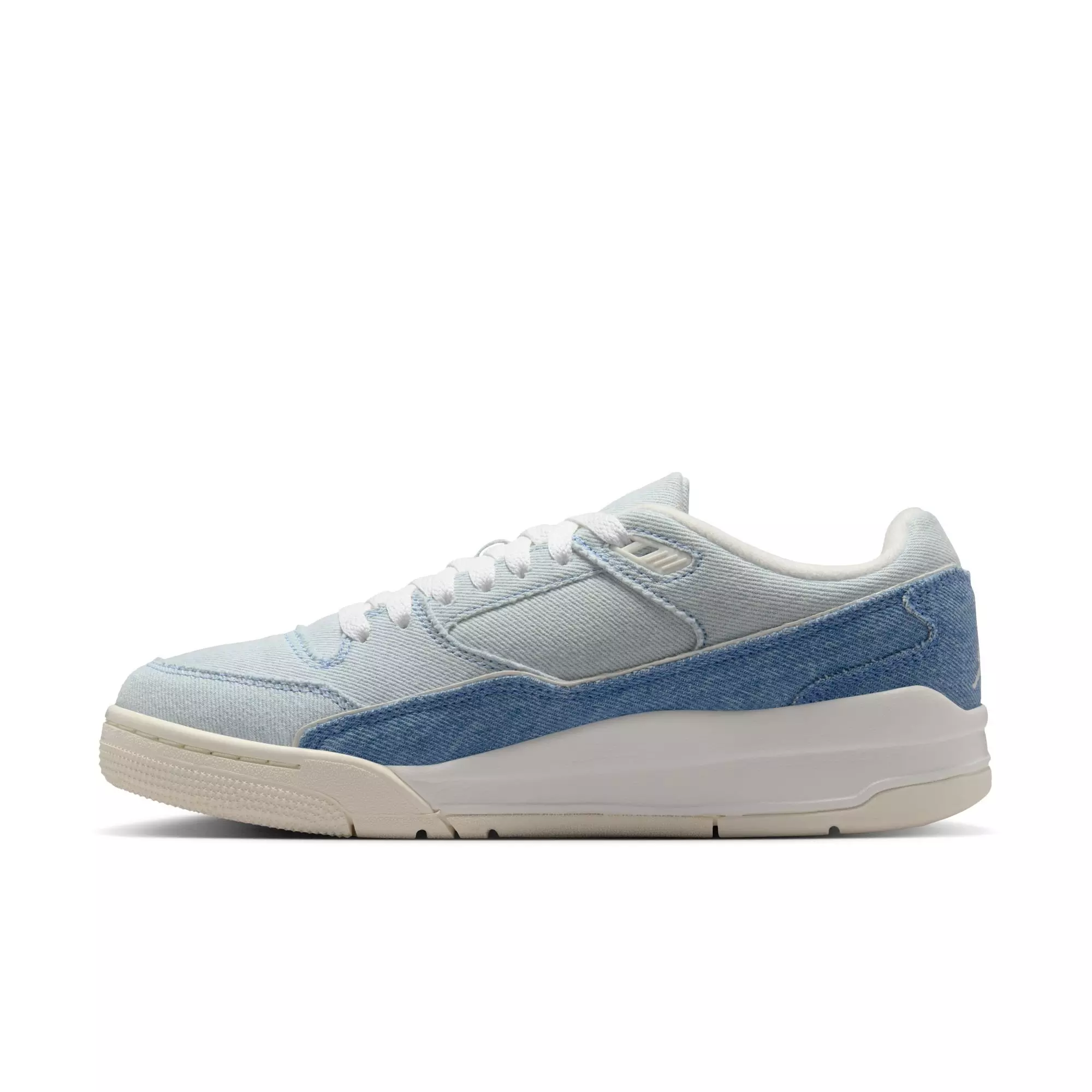 Jordan Flight Court SE "Sail/Worn Blue/Gum Light Brown" Women's Shoe - WHITE/LT BLUE/DENIM