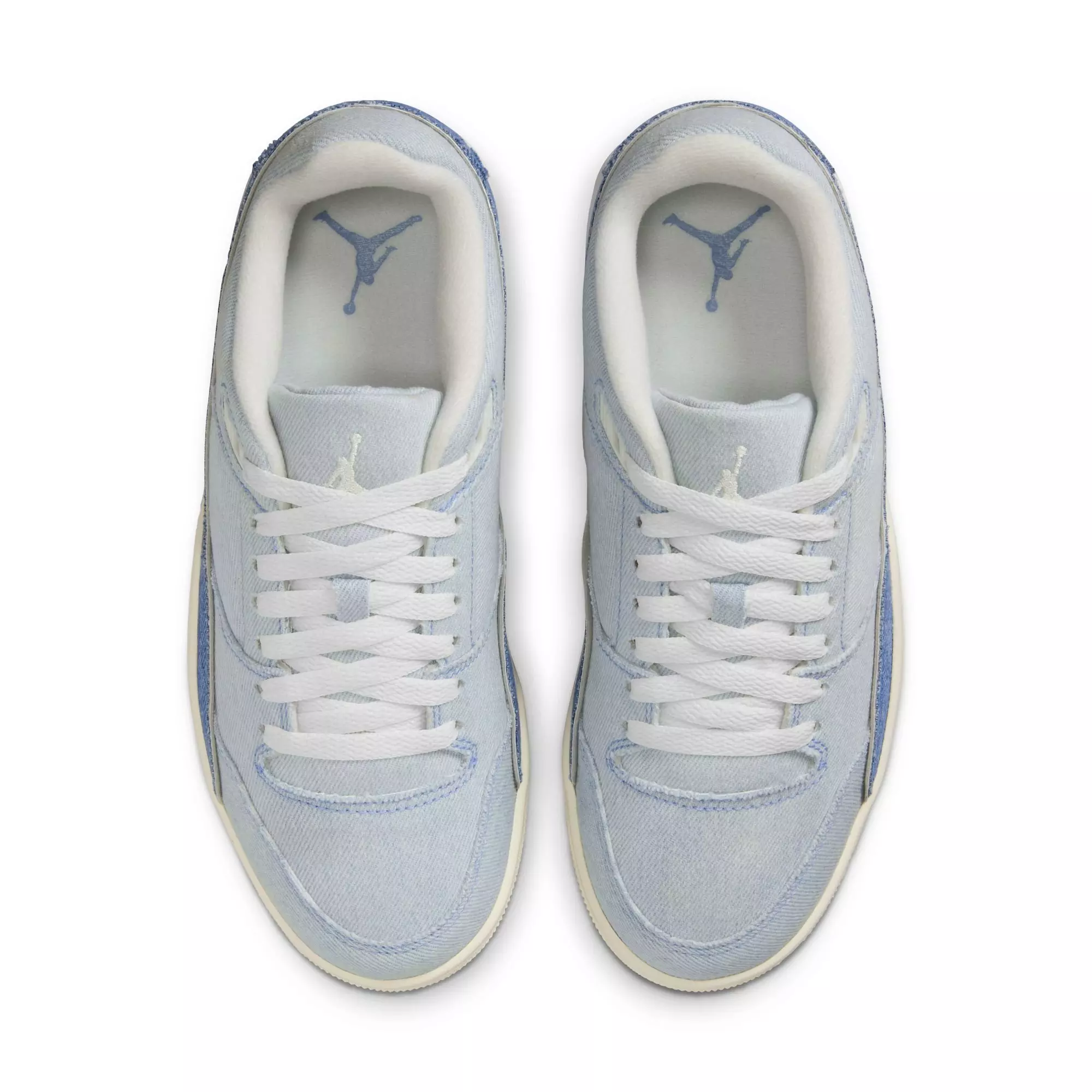Jordan Flight Court SE "Sail/Worn Blue/Gum Light Brown" Women's Shoe - WHITE/LT BLUE/DENIM