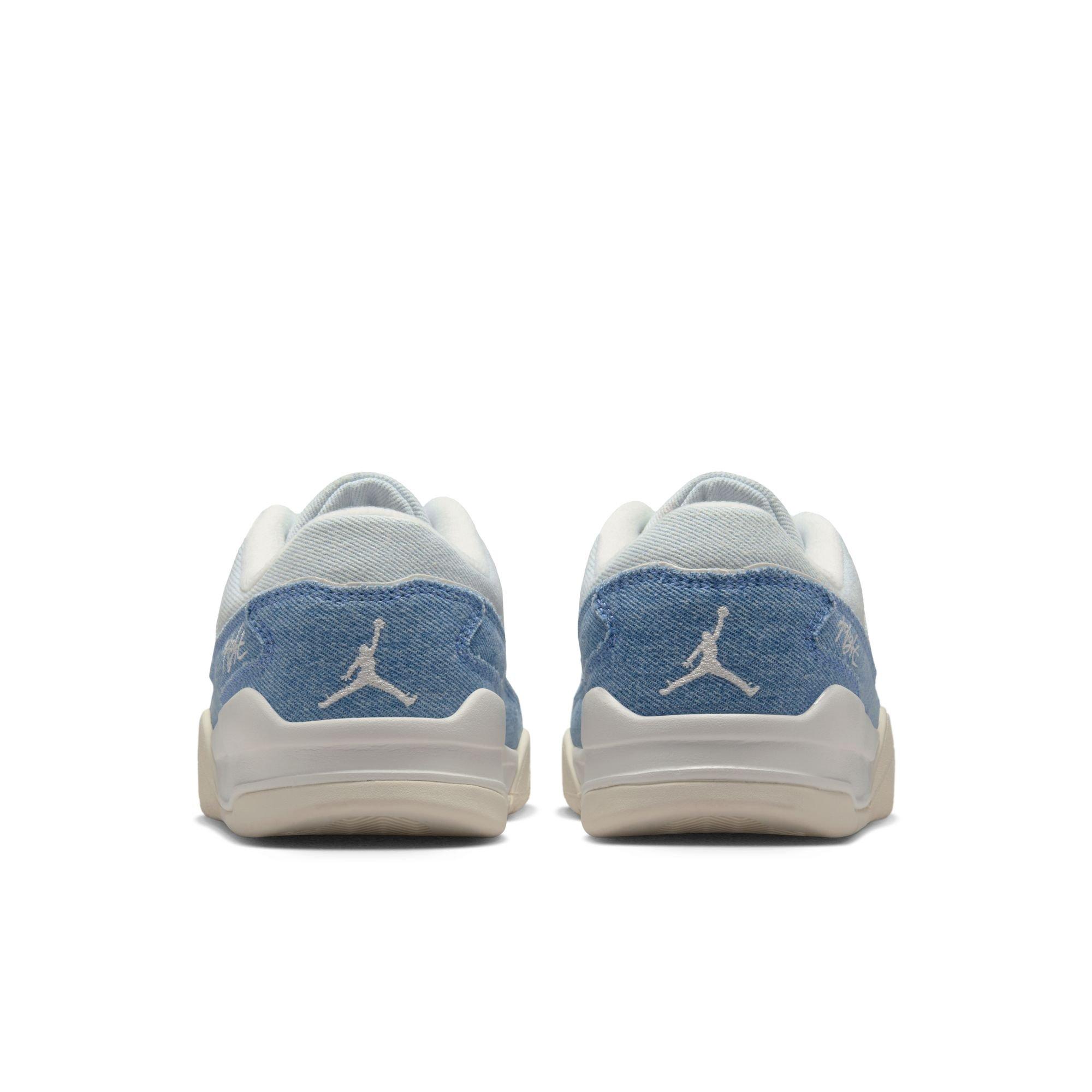 Jordan Flight Court SE "Sail/Worn Blue/Gum Light Brown" Women's Shoe - WHITE/LT BLUE/DENIM Thumbnail View 7