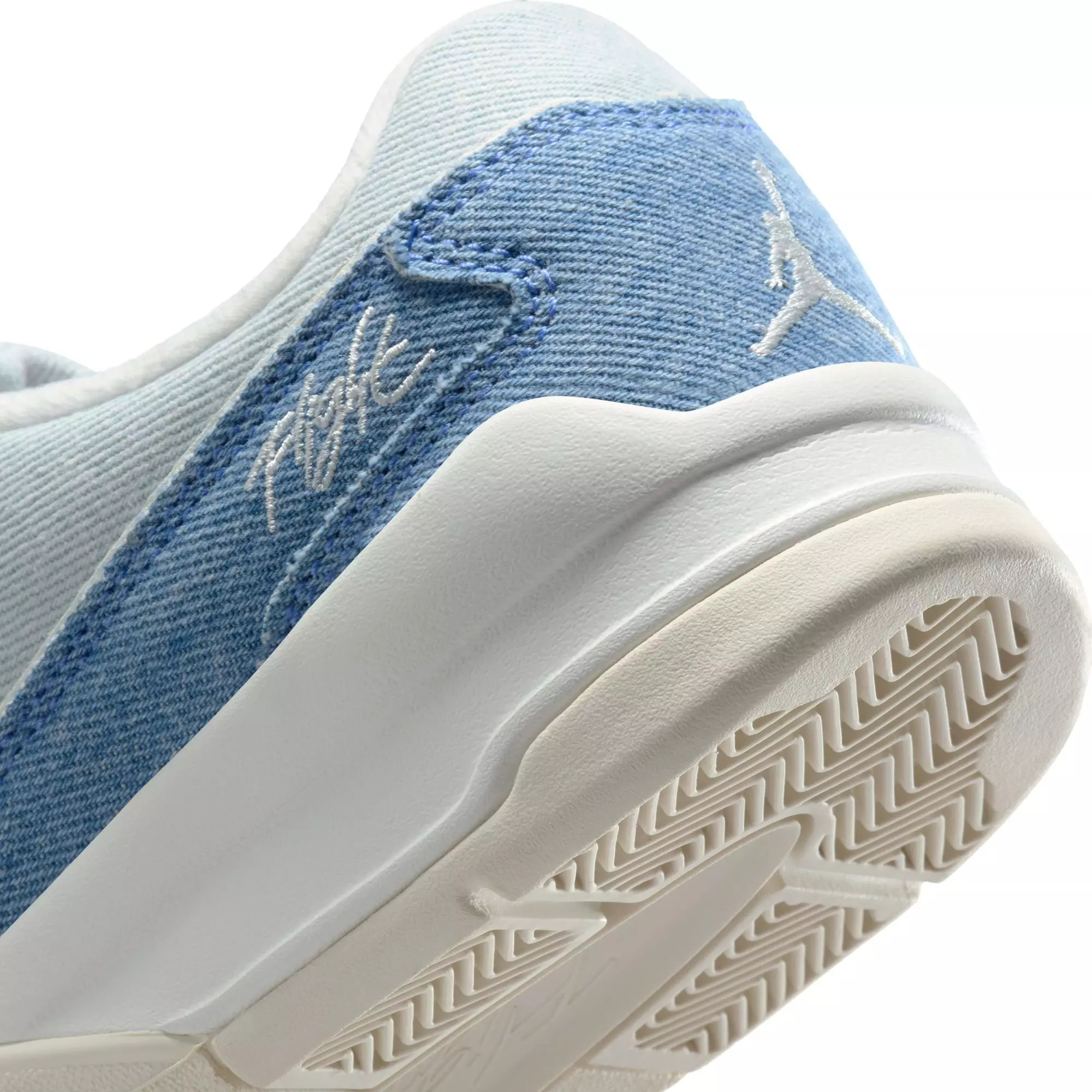 Jordan Flight Court SE "Sail/Worn Blue/Gum Light Brown" Women's Shoe - WHITE/LT BLUE/DENIM