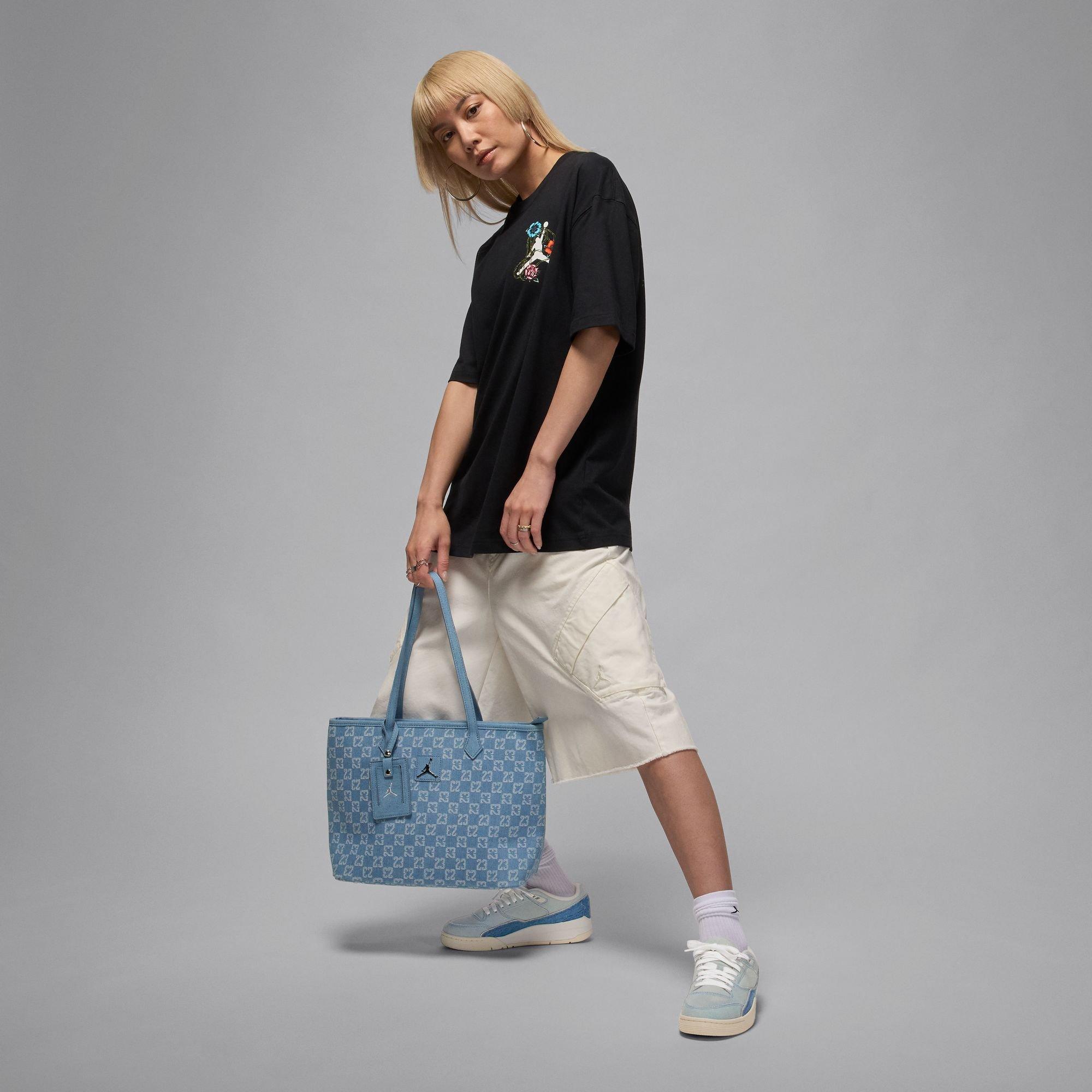 Jordan Flight Court SE "Sail/Worn Blue/Gum Light Brown" Women's Shoe - WHITE/LT BLUE/DENIM Thumbnail View 11