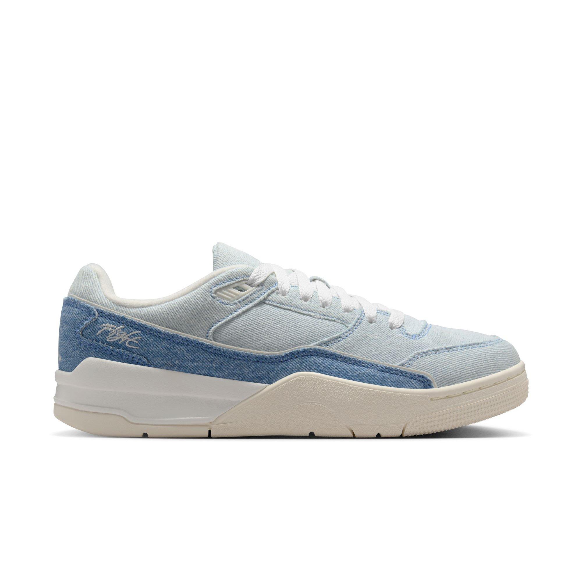 Jordan Flight Court SE "Sail/Worn Blue/Gum Light Brown" Women's Shoe - WHITE/LT BLUE/DENIM Thumbnail View 1