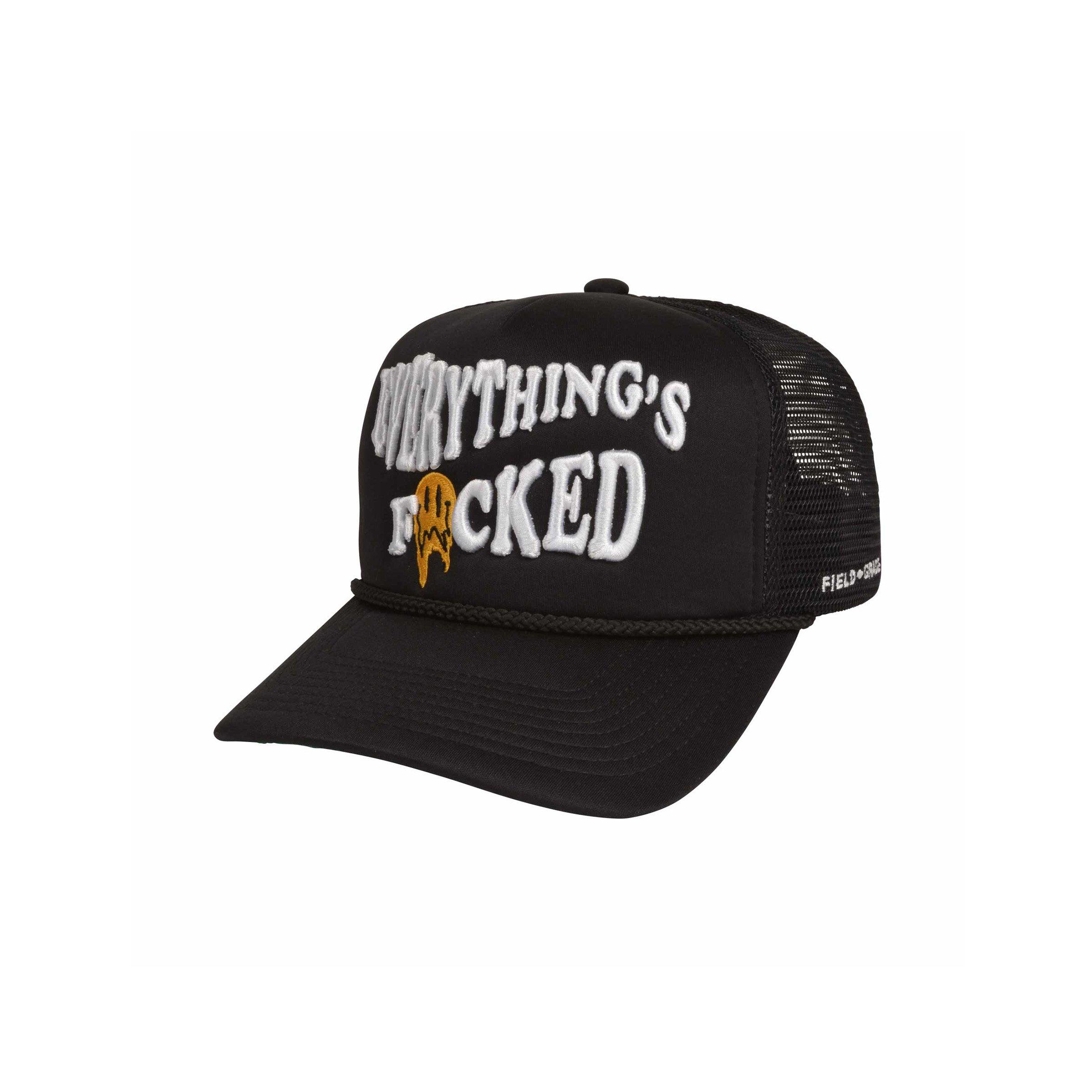 Field Grade F Everything Snapback Hat-Black - BLACK Thumbnail View 1