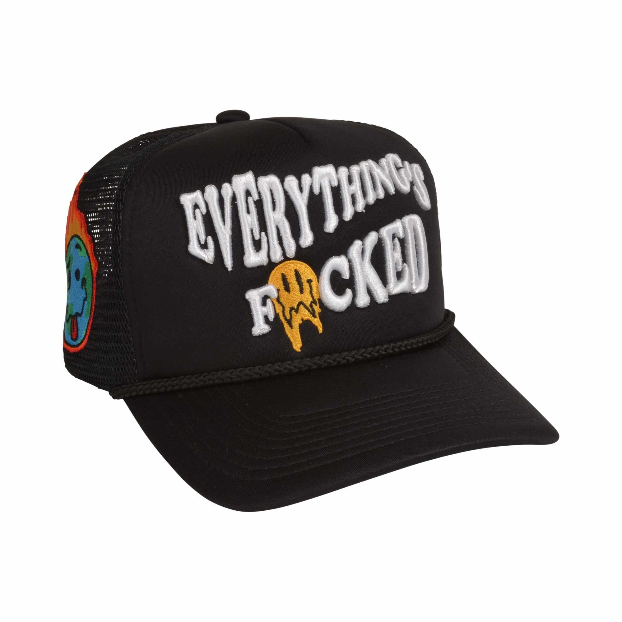Field Grade F Everything Snapback Hat-Black - BLACK Thumbnail View 2