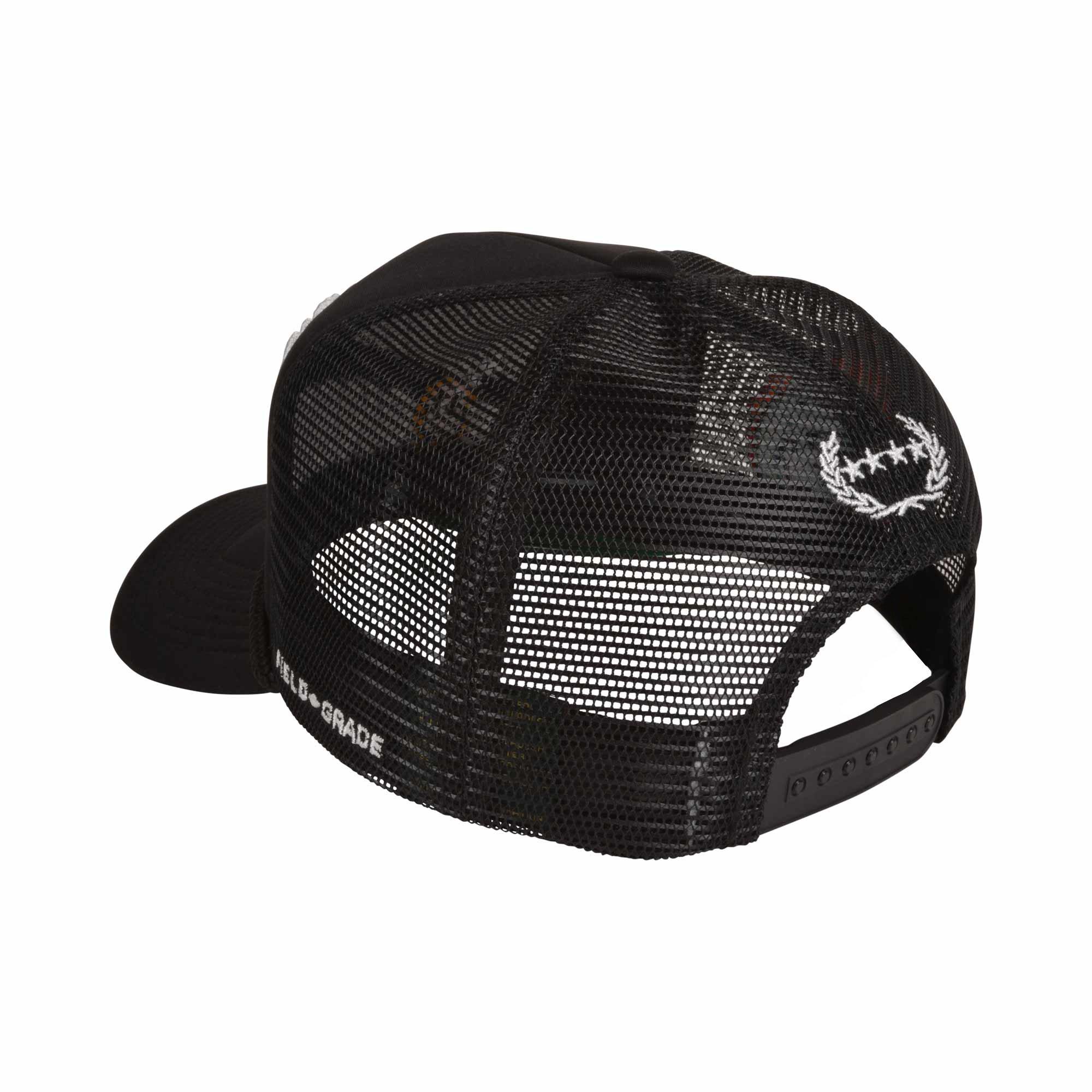 Field Grade F Everything Snapback Hat-Black - BLACK Thumbnail View 4