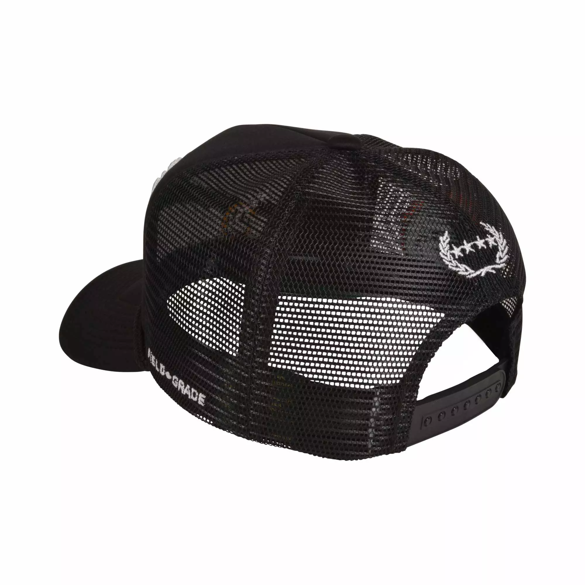 Field Grade F Everything Snapback Hat-Black - BLACK