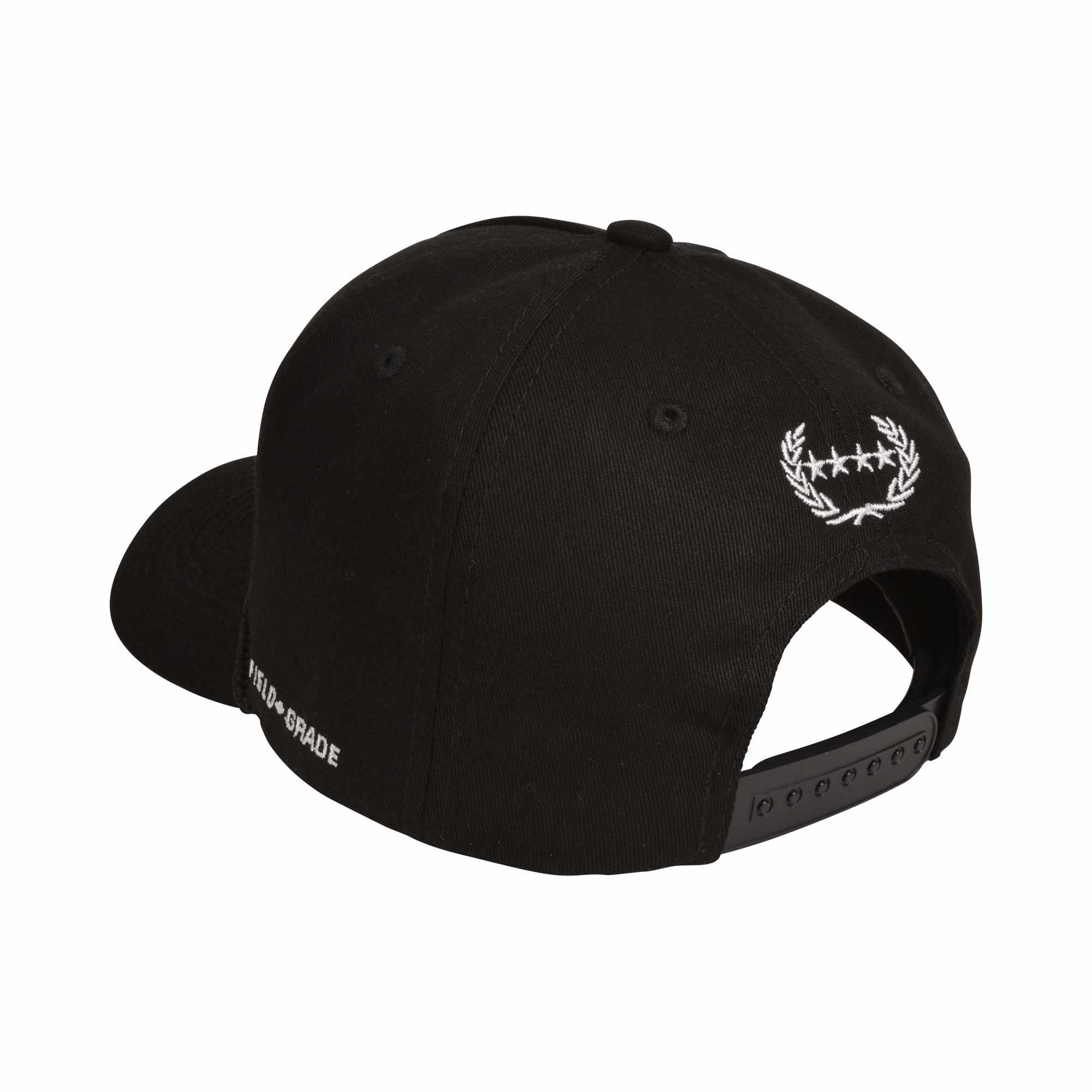 Field Grade Don't Ask Me Twill Snapback Hat-Black - BLACK Thumbnail View 3