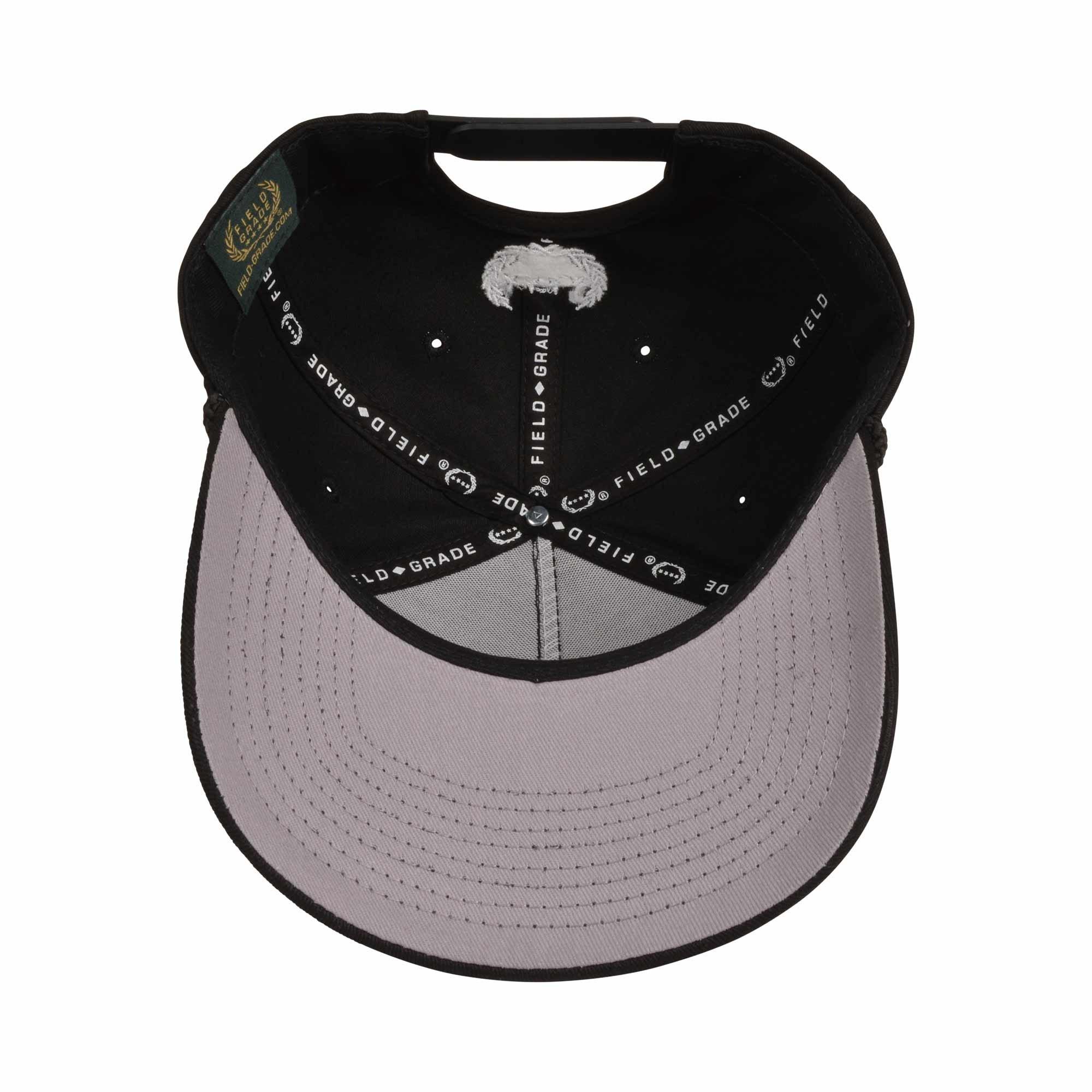 Field Grade Don't Ask Me Twill Snapback Hat-Black - BLACK Thumbnail View 4