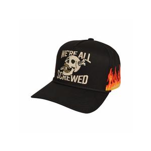 Field Grade Screwed Up Snapback Hat-Black