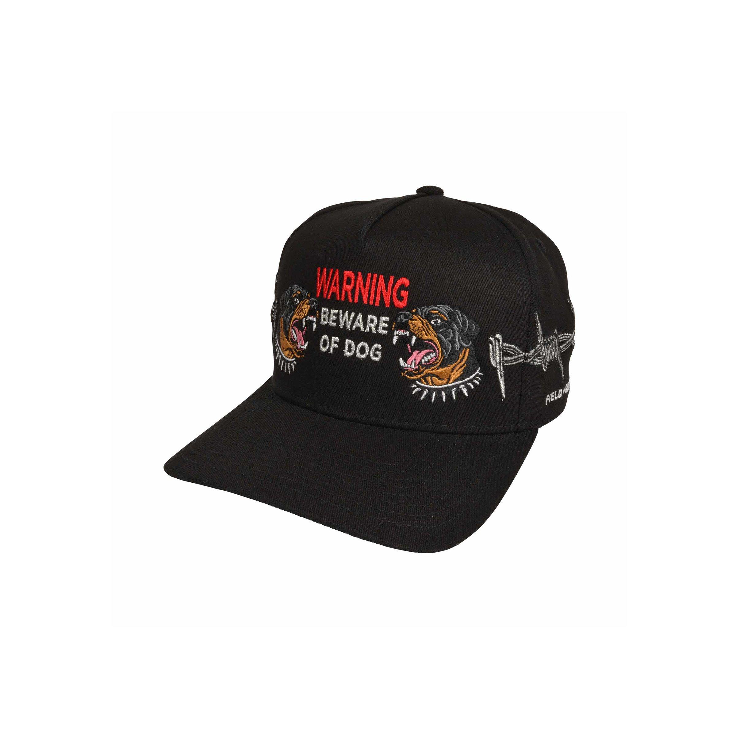 Field Grade Warning Dogs Snapback Hat-Black - BLACK Thumbnail View 1