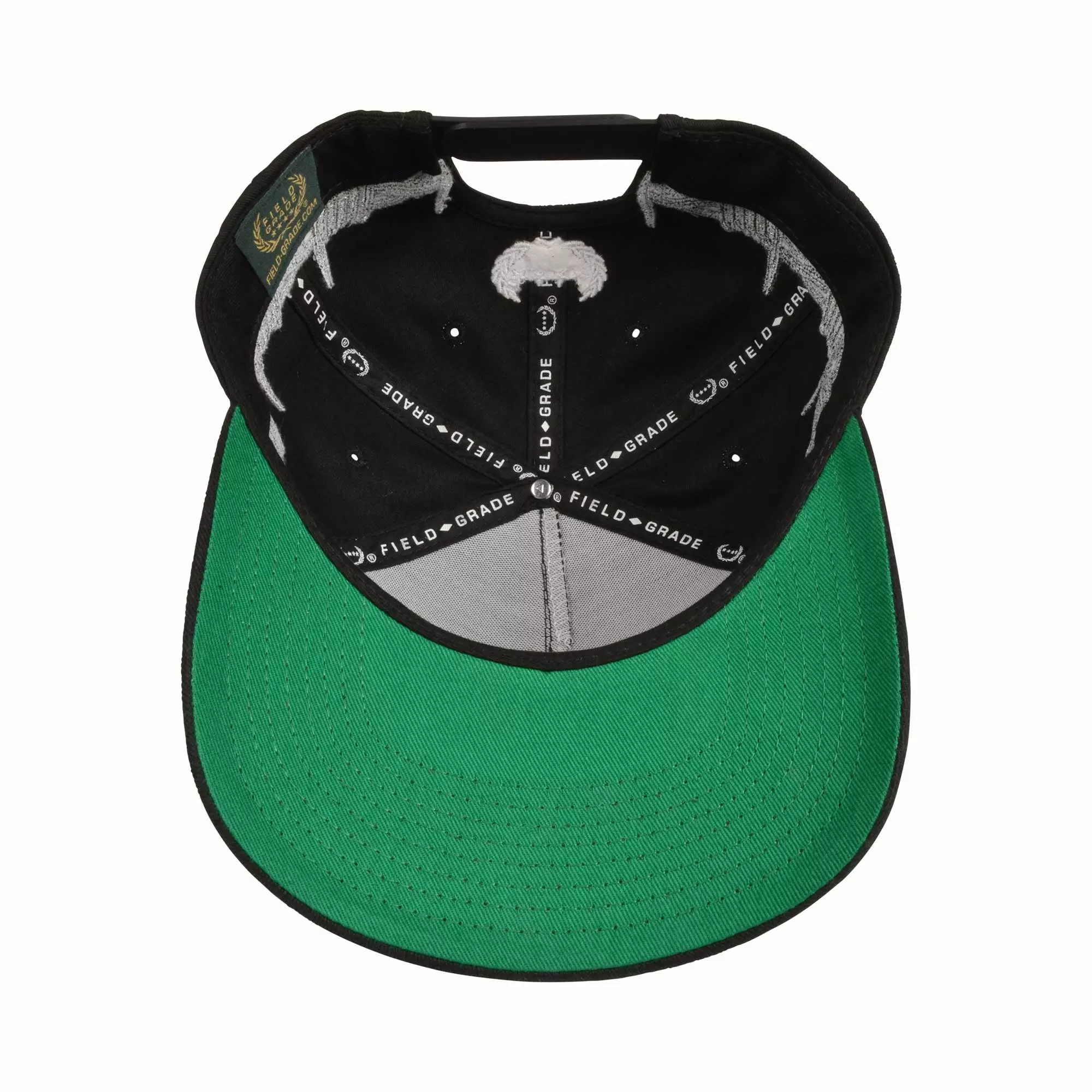 Field Grade Warning Dogs Snapback Hat-Black - BLACK