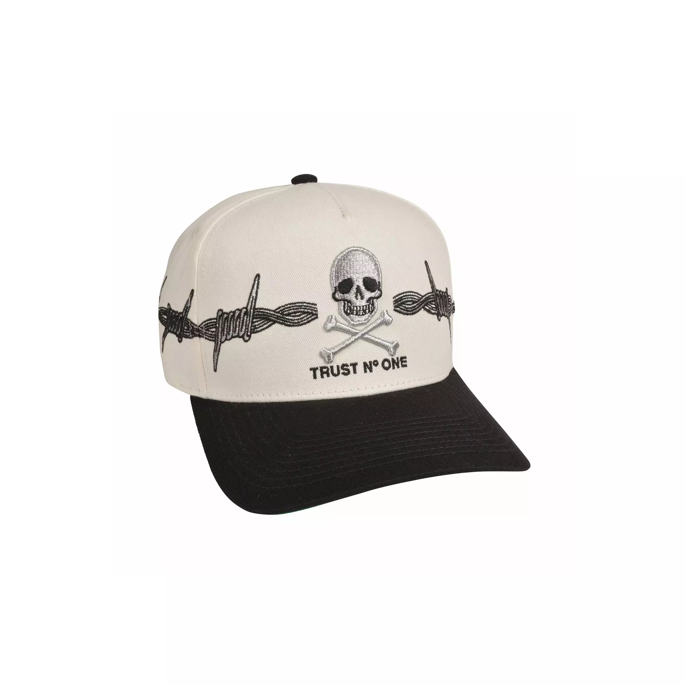 Field Grade Trust No One Snapback Hat-Black - BLACK