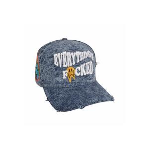 Field Grade F Everything Denim Snapback-Blue