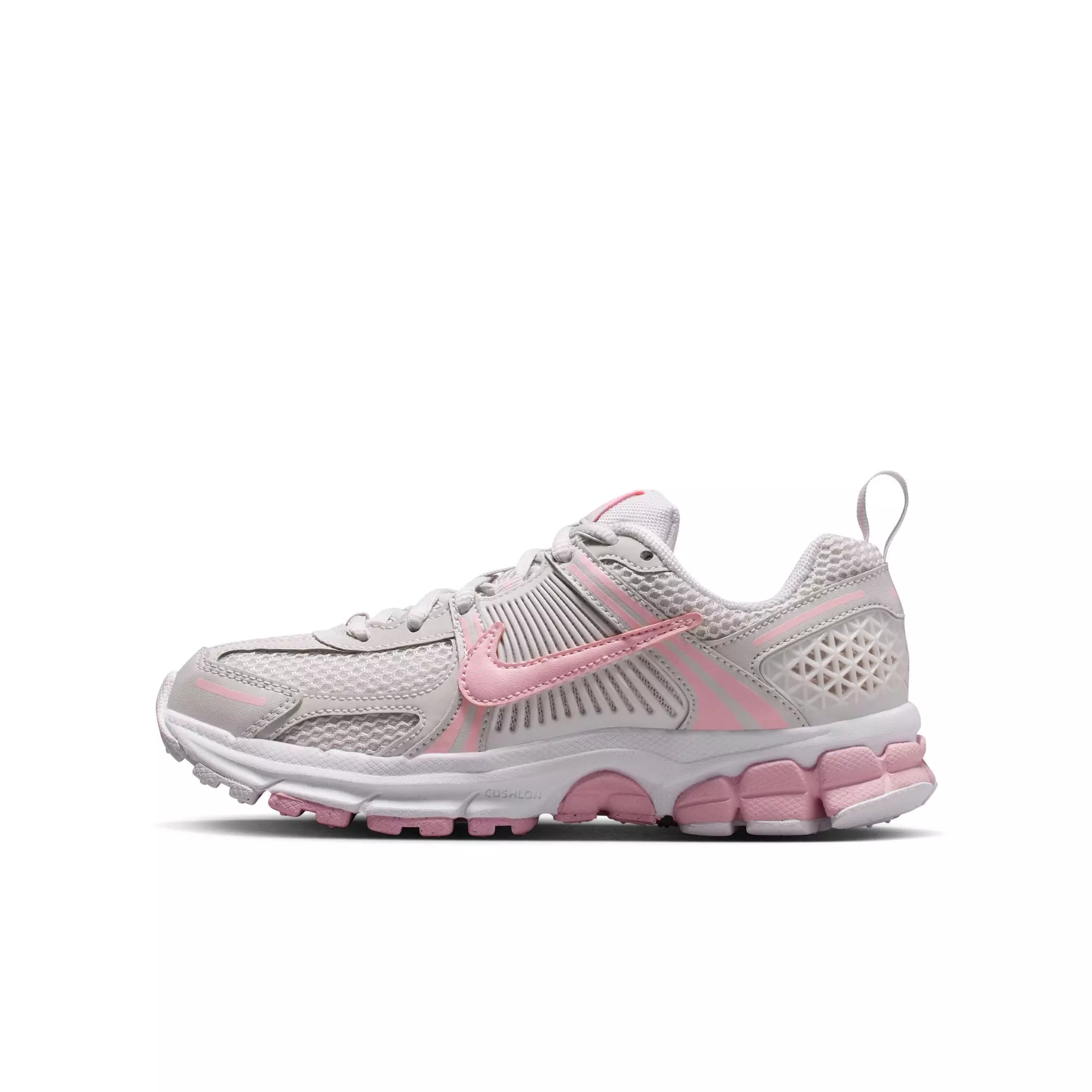 Nike Vomero 5 "Vast Grey/Med Soft Pink/White" Grade School Girls' Shoe - WHITE/PINK