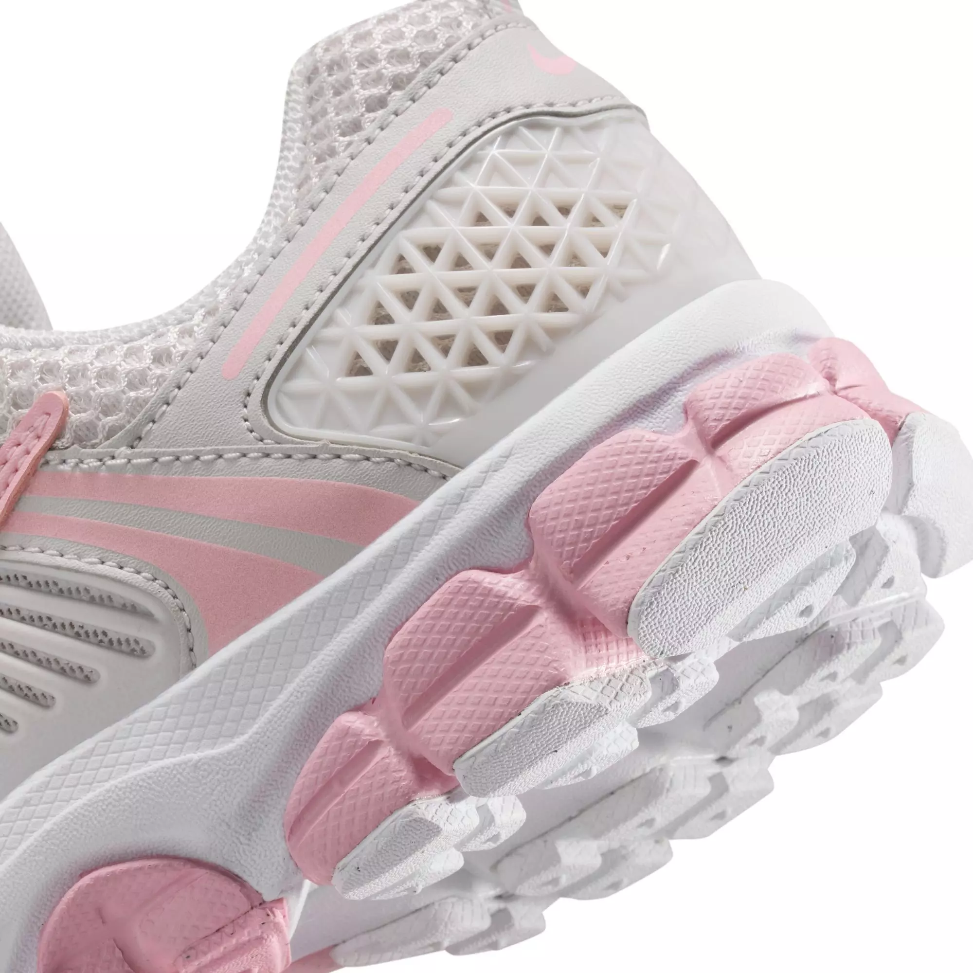 Nike Vomero 5 "Vast Grey/Med Soft Pink/White" Grade School Girls' Shoe - WHITE/PINK