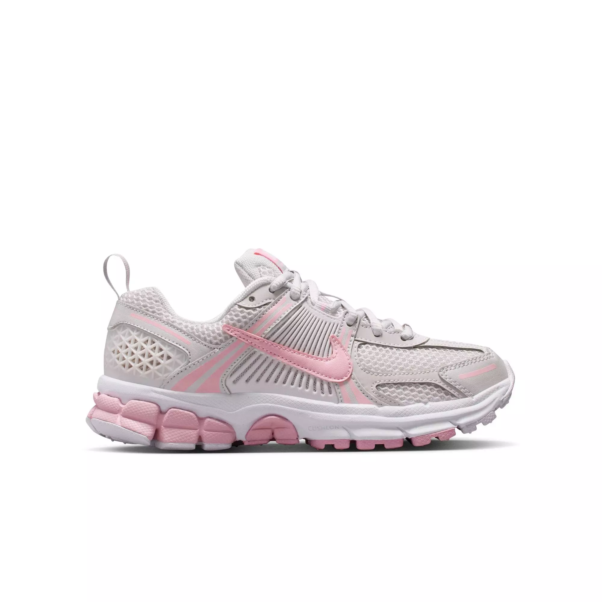 Nike Vomero 5 "Vast Grey/Med Soft Pink/White" Grade School Girls' Shoe - WHITE/PINK