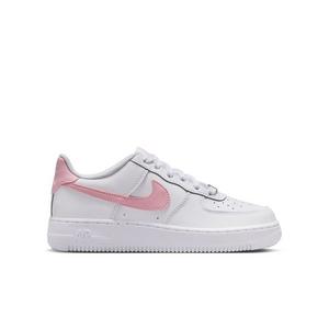 Nike Air Force 1 "White/Soft Med Pink" Grade School Girls' Shoe
