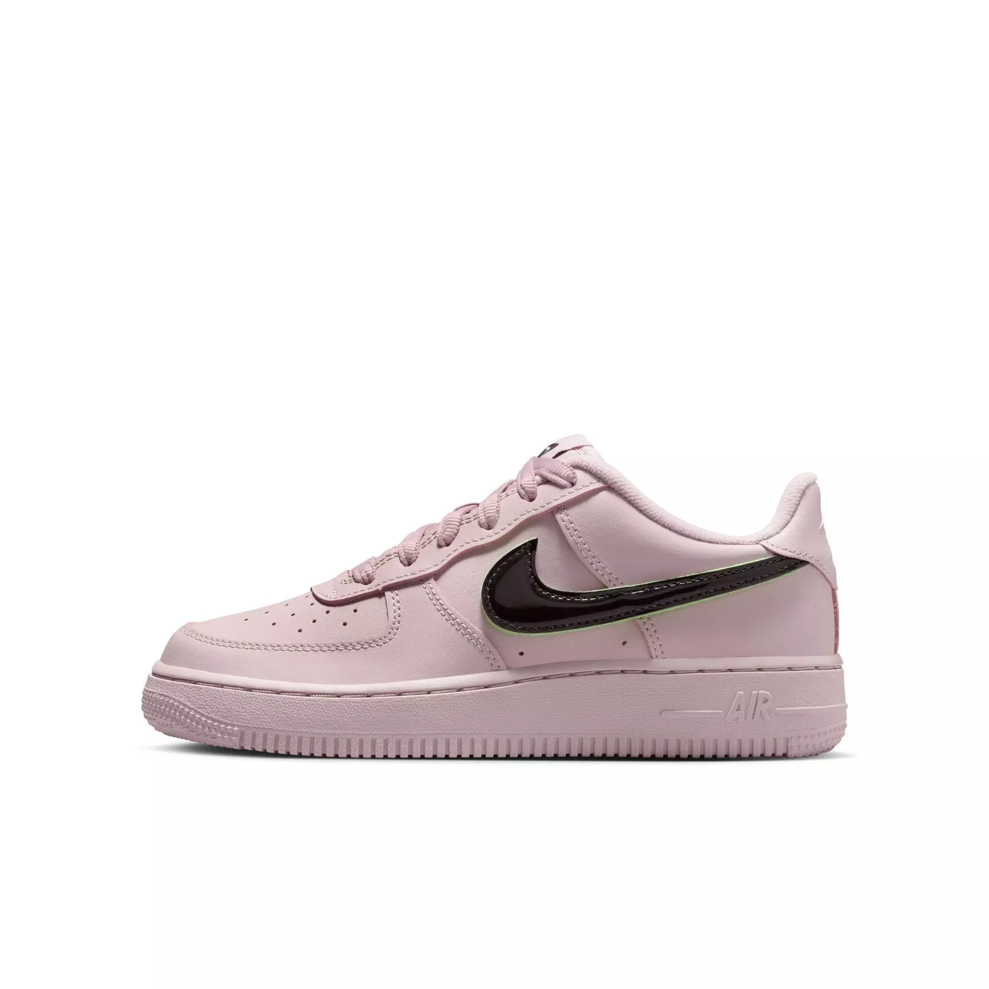 Nike Air Force 1 LV8 "Particle Rose/Velvet Brown" Grade School Girls' Shoe - MAUVE