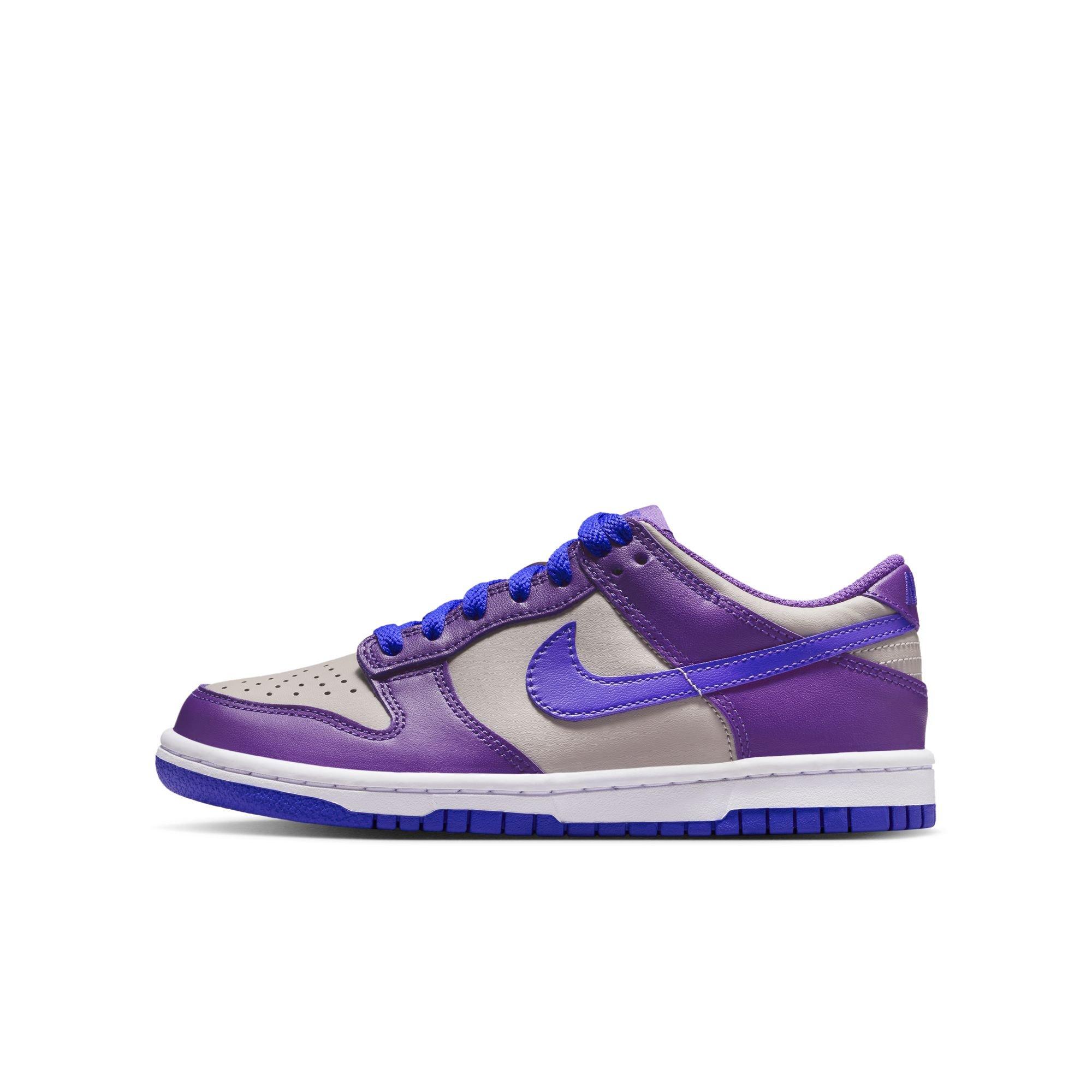 Nike Dunk Low Grade School Girls' "College Grey/Persian Violet/Wild Grape" Shoe