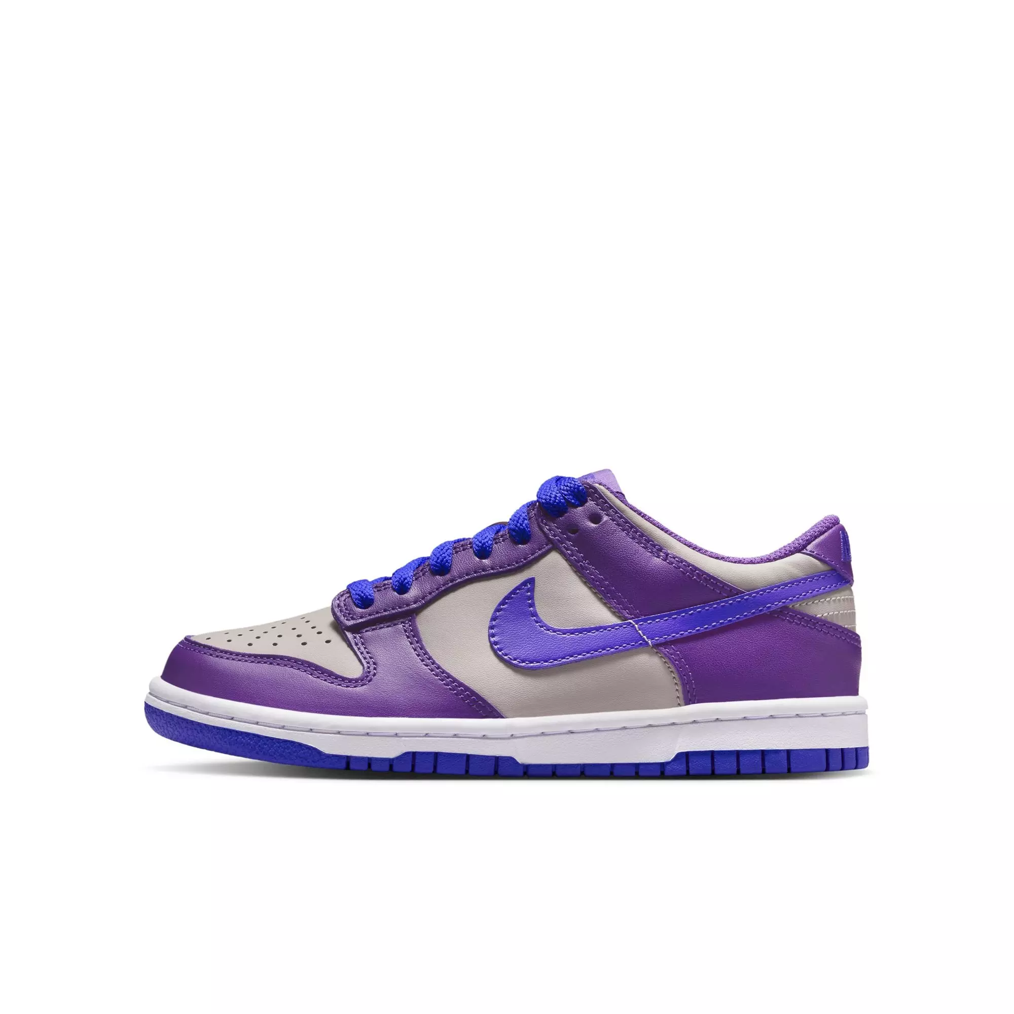 Nike Dunk Low "College Grey/Persian Violet/Wild Grape" Grade School Girls' Shoe