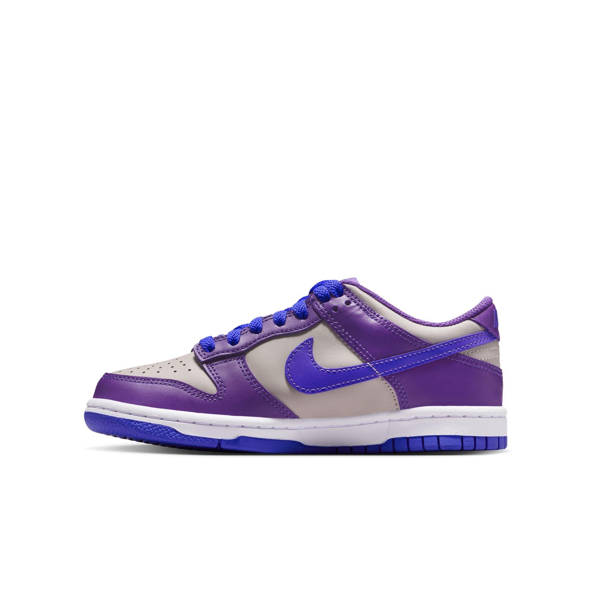 Nike Dunk Low Grade School Girls' "College Grey/Persian Violet/Wild Grape" Shoe