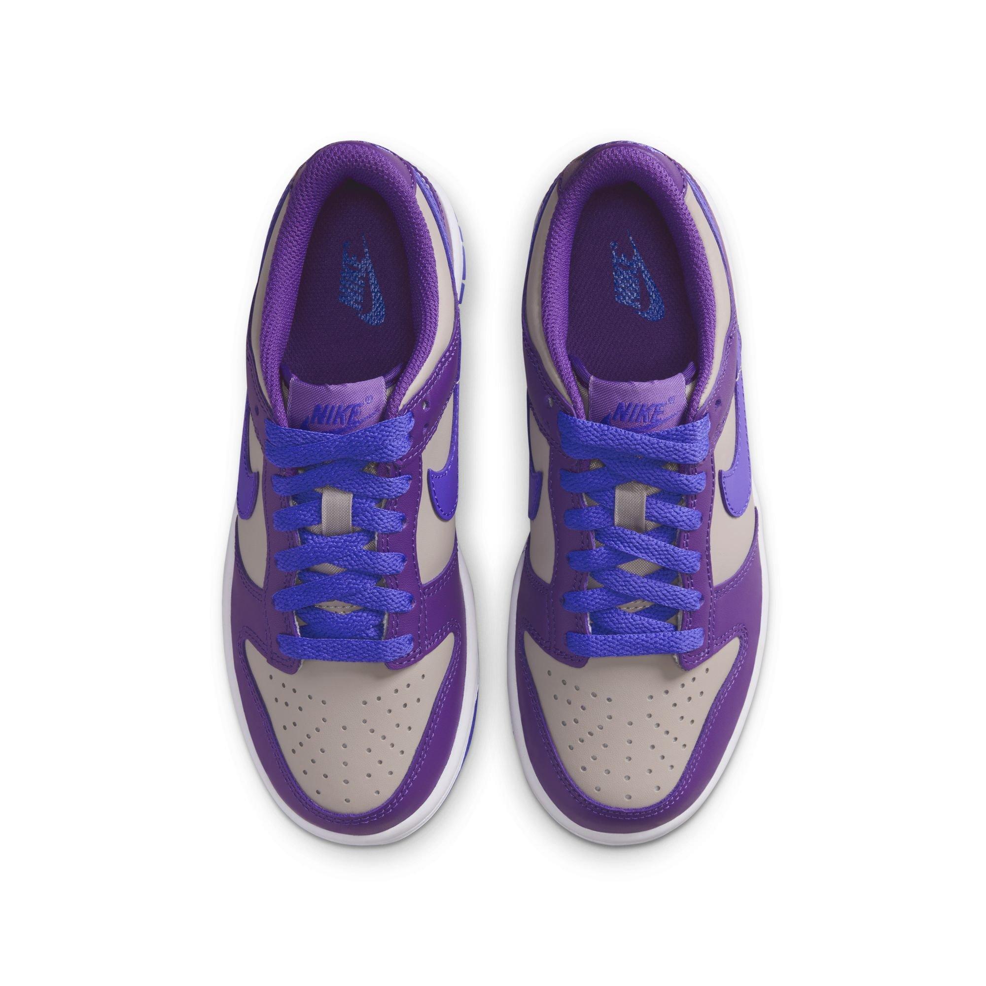 Nike Dunk Low Grade School Girls' "College Grey/Persian Violet/Wild Grape" Shoe