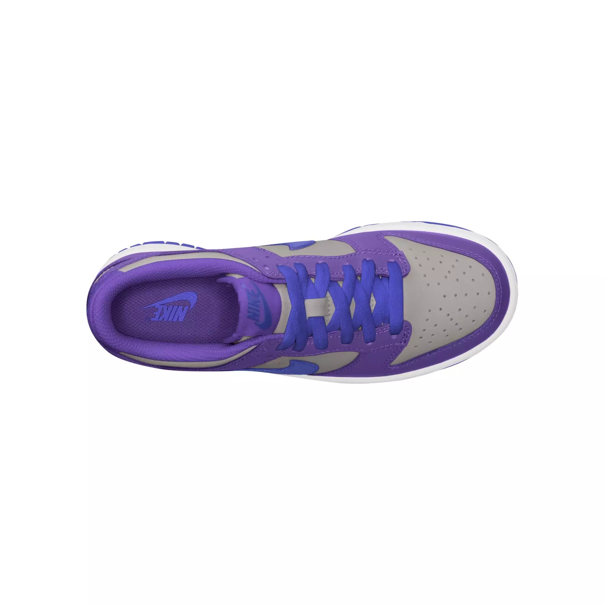 Nike Dunk Low "College Grey/Persian Violet/Wild Grape" Grade School Girls' Shoe - GREY/PURPLE