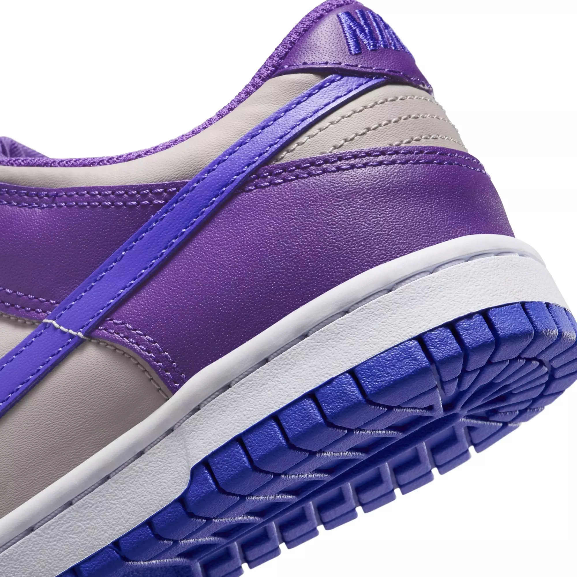 Nike Dunk Low "College Grey/Persian Violet/Wild Grape" Grade School Girls' Shoe - GREY/PURPLE