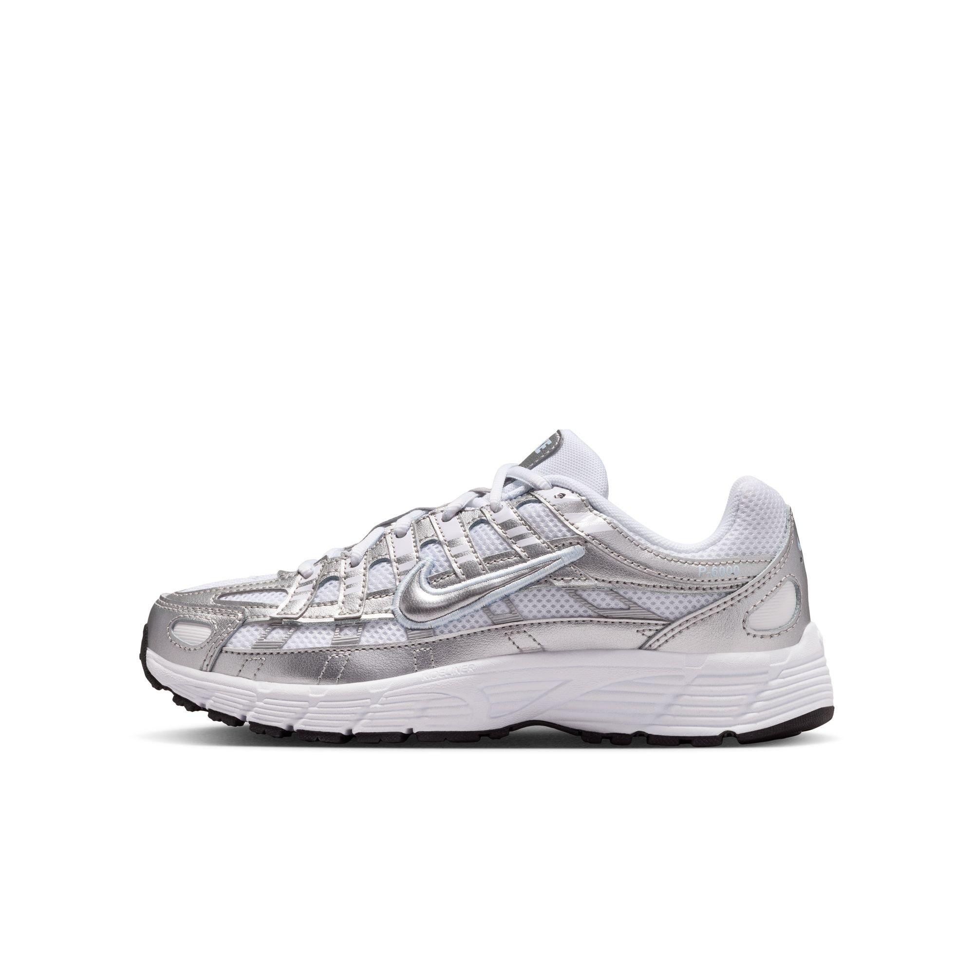 Nike P-6000 Preschool Boys' "White/Metallic Silver/Blue Tint/Black" Shoe