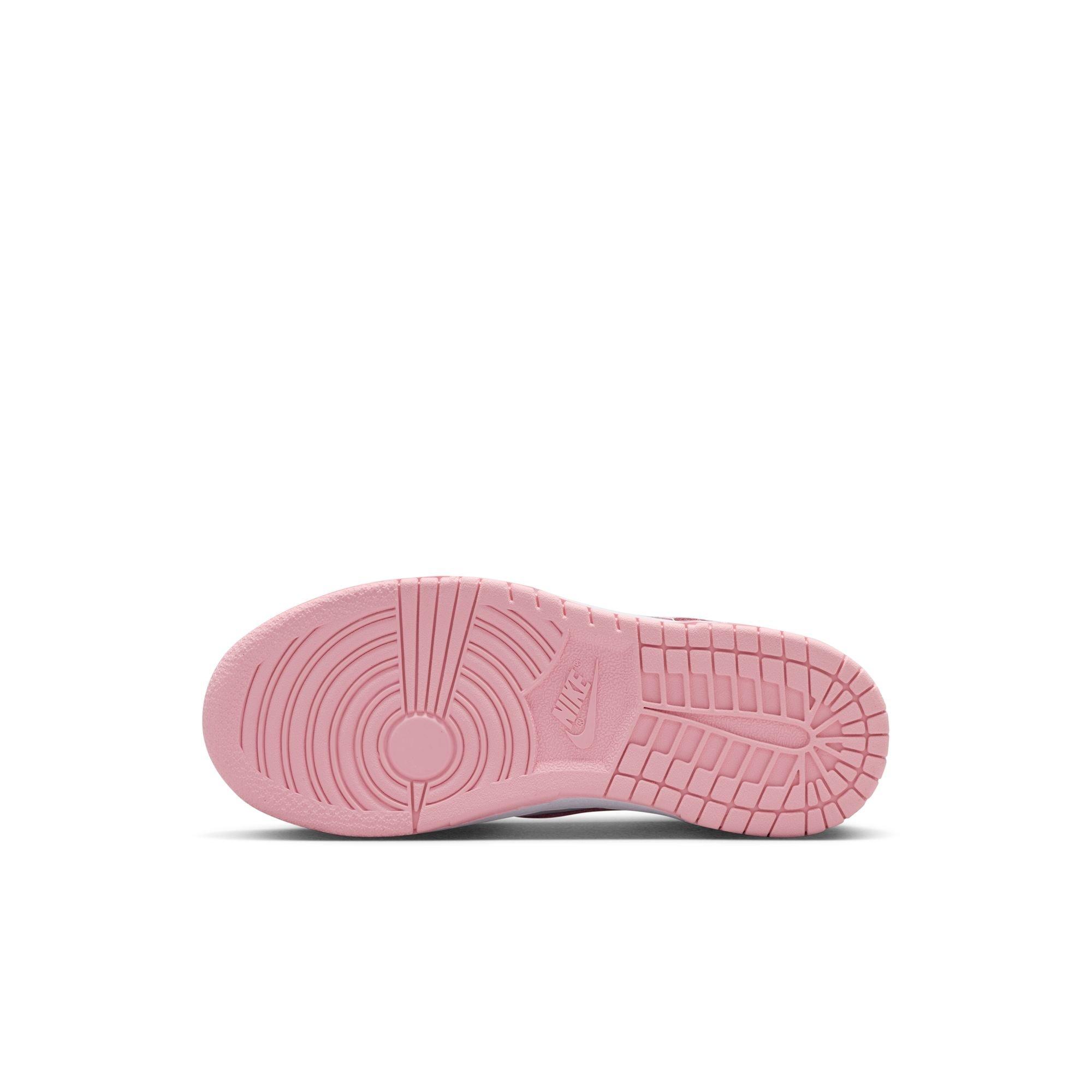 Nike Dunk Low Preschool Girls' "White/Med Soft Pink" Shoe
