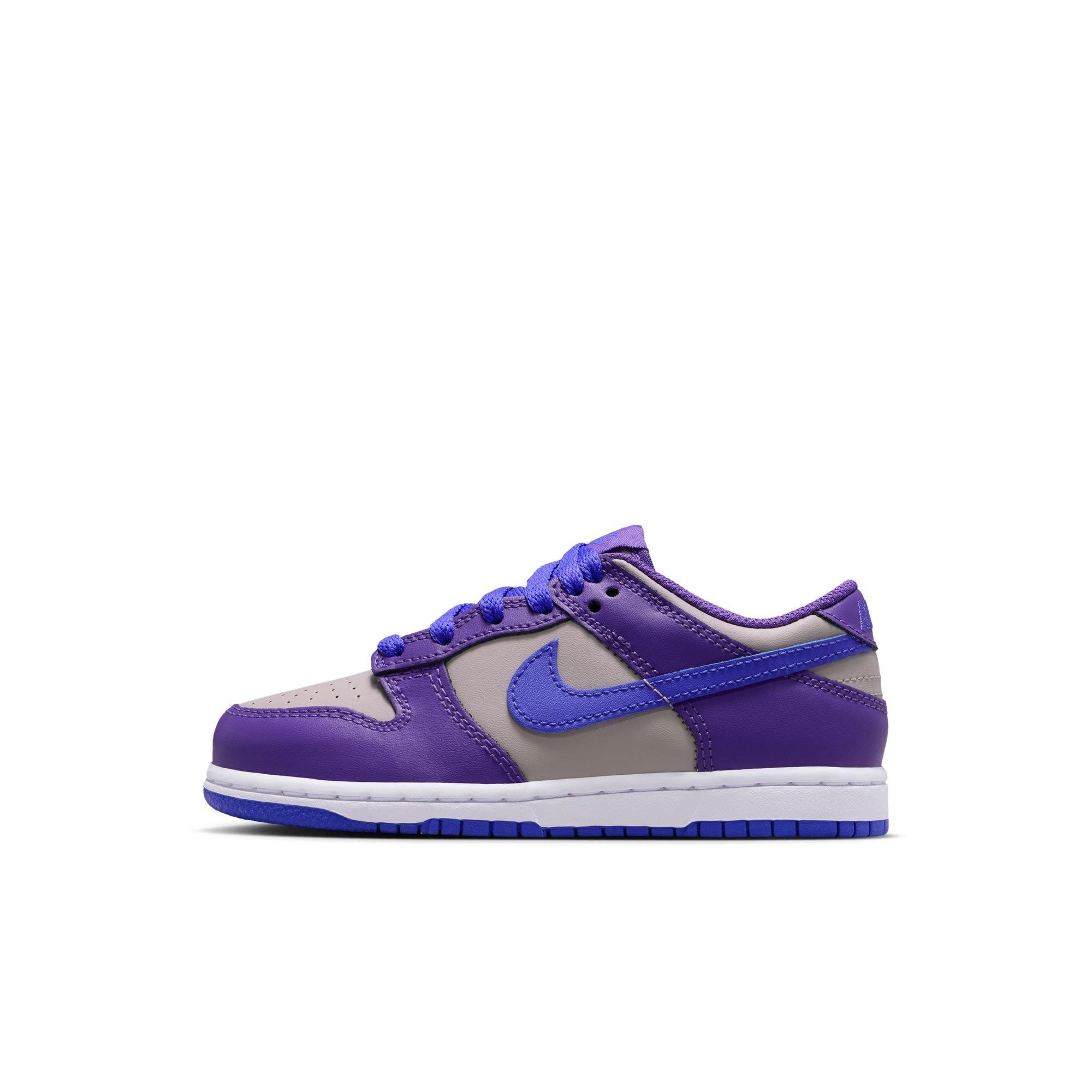 Nike Dunk Low Preschool Girls' "College Grey/Persian Violet/Wild Grape" Shoe