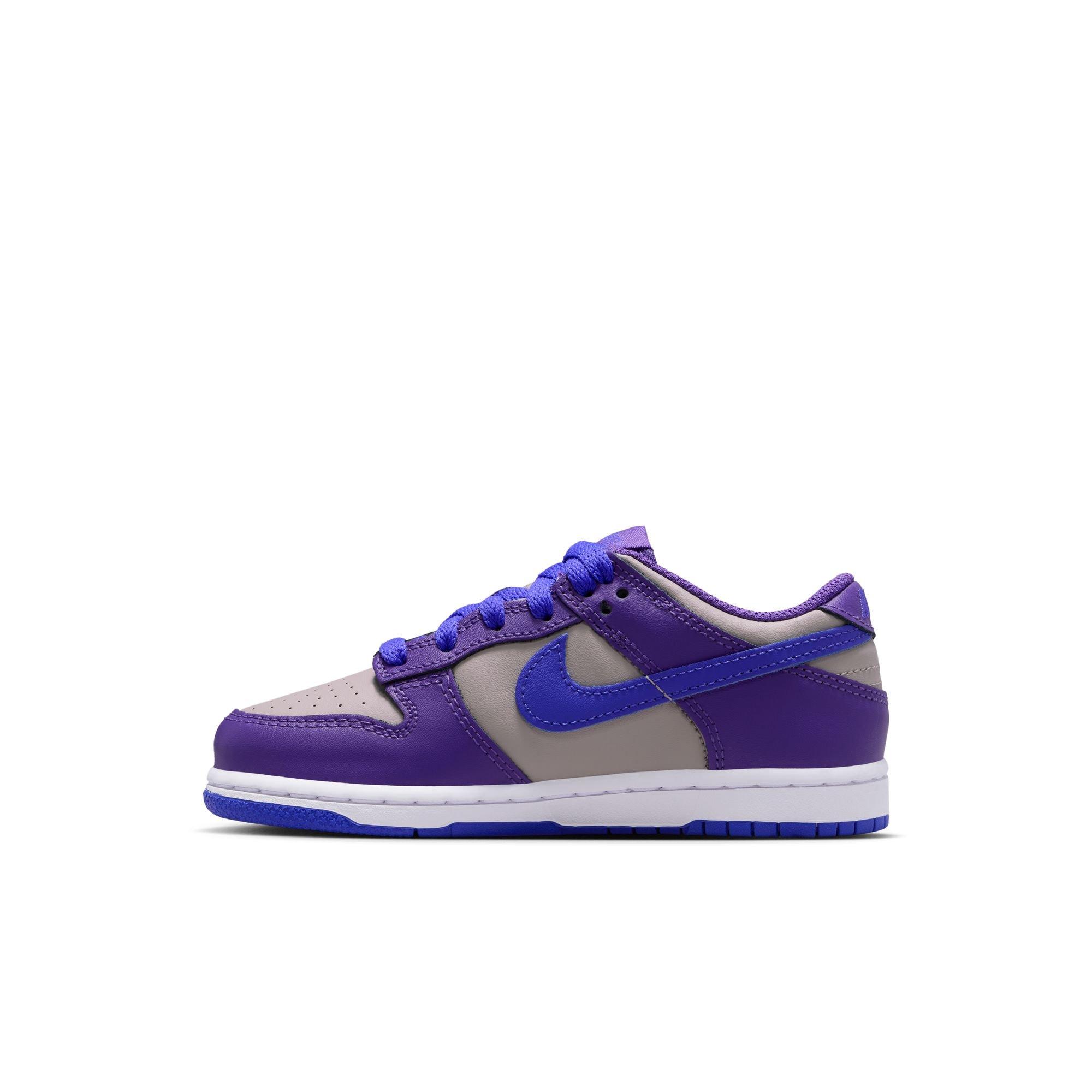 Nike Dunk Low Preschool Girls' "College Grey/Persian Violet/Wild Grape" Shoe
