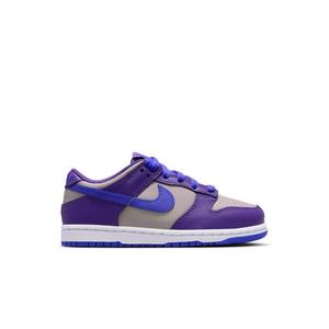 Nike Dunk Low "College Grey/Persian Violet/Wild Grape" Preschool Girls' Shoe