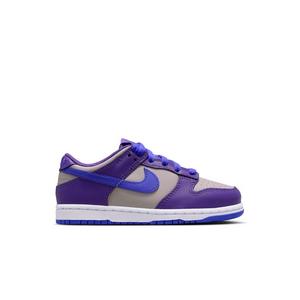 Nike Dunk Low "College Grey/Persian Violet/Wild Grape" Preschool Girls' Shoe