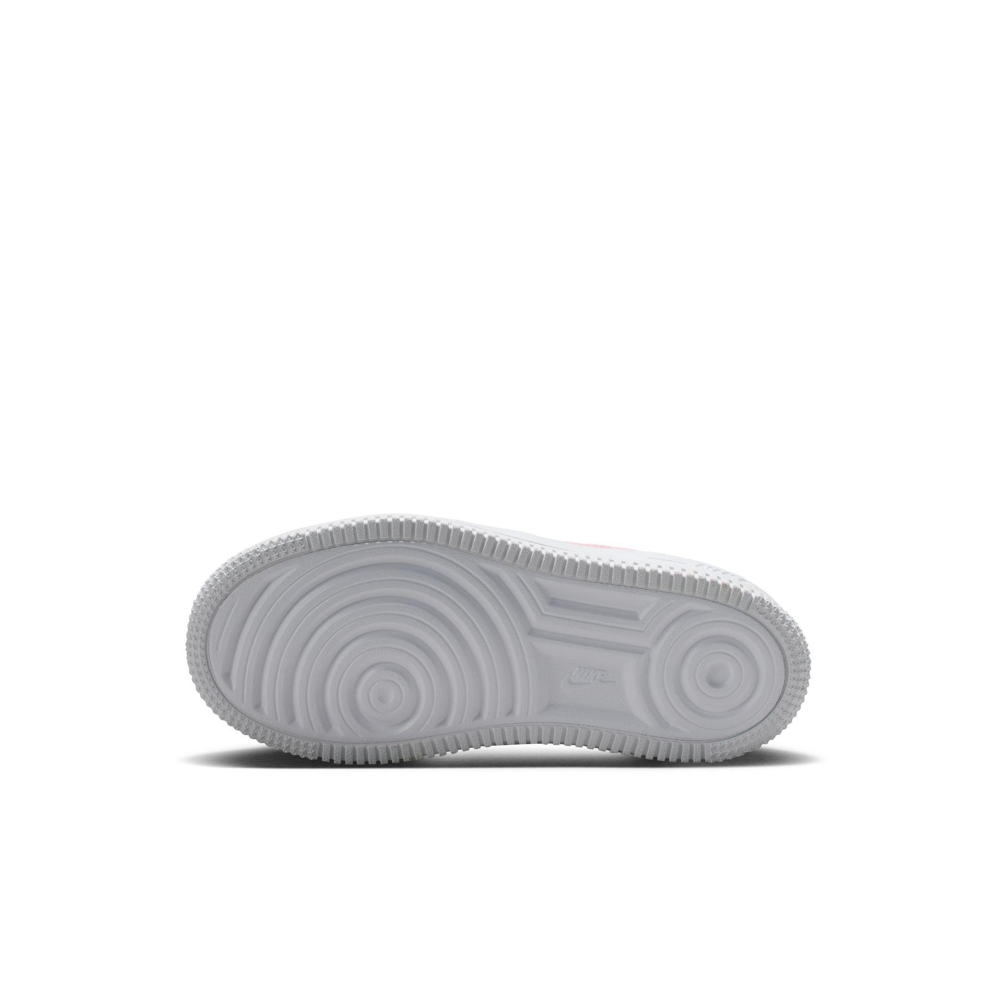 Nike Air Force 1 Low Preschool Girls' "White/Med Soft Pink" Shoe