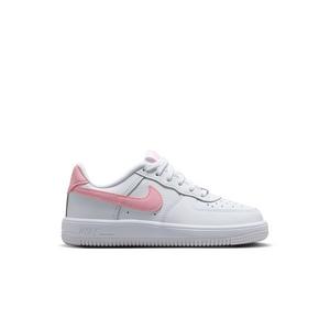 Nike Air Force 1 Low "White/Med Soft Pink" Preschool Girls' Shoe