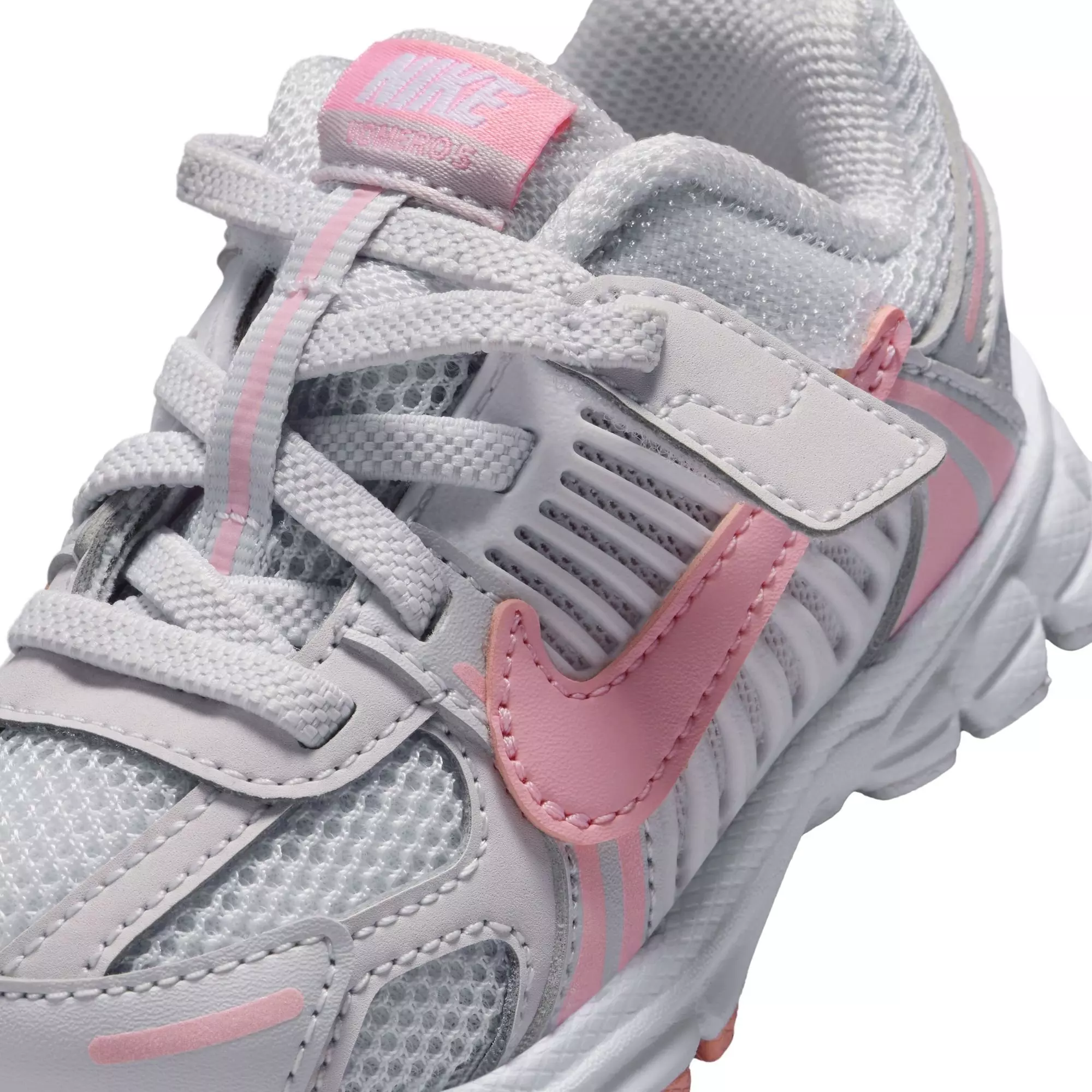 Nike Vomero 5 "Vast Grey/Med Soft Pink/White" Toddler Girls' Shoe - WHITE/PINK