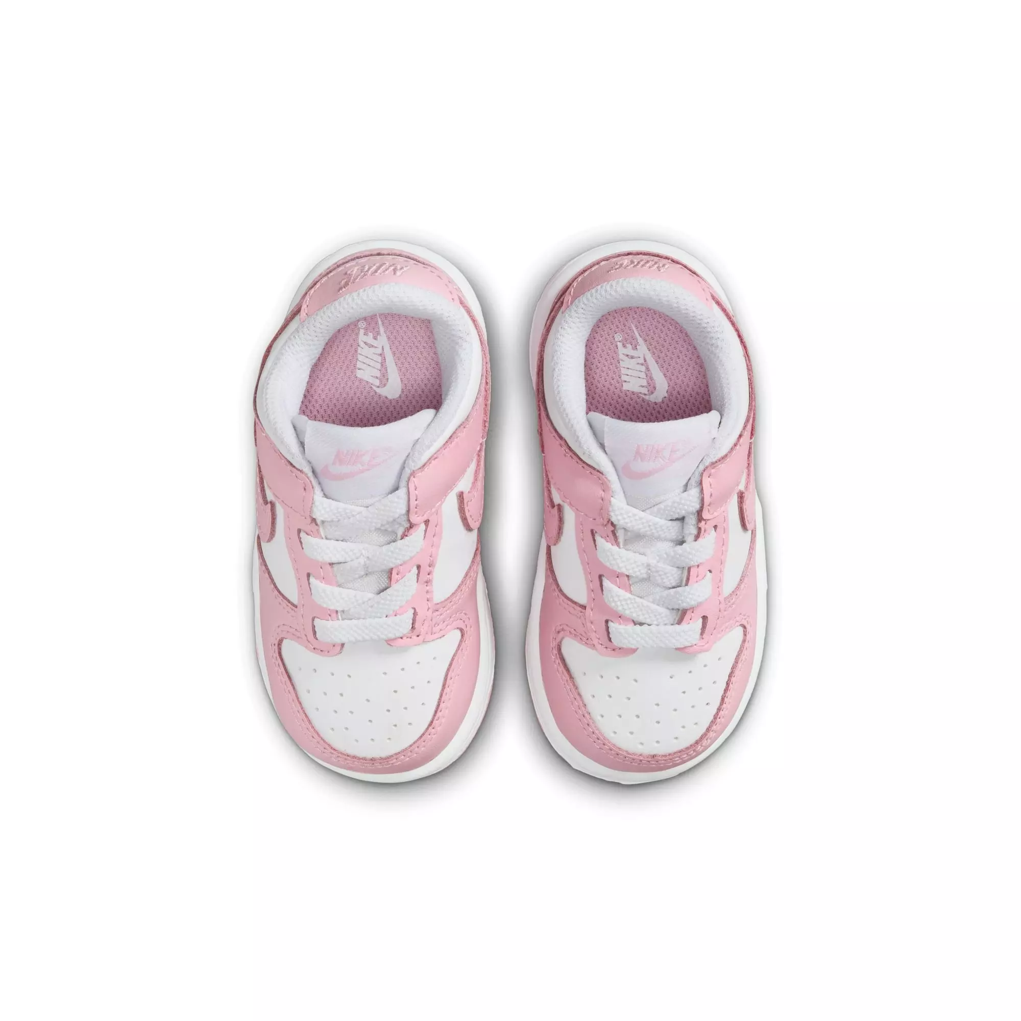 Nike Dunk Low "White/Med Soft Pink" Toddler Girls' Shoe - WHITE/PINK