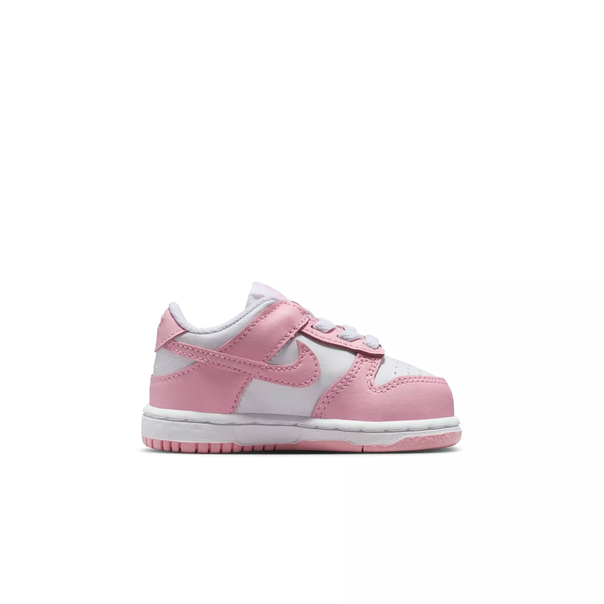 Nike Dunk Low "White/Med Soft Pink" Toddler Girls' Shoe - WHITE/PINK