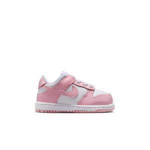 Nike Dunk Low "White/Med Soft Pink" Toddler Girls' Shoe