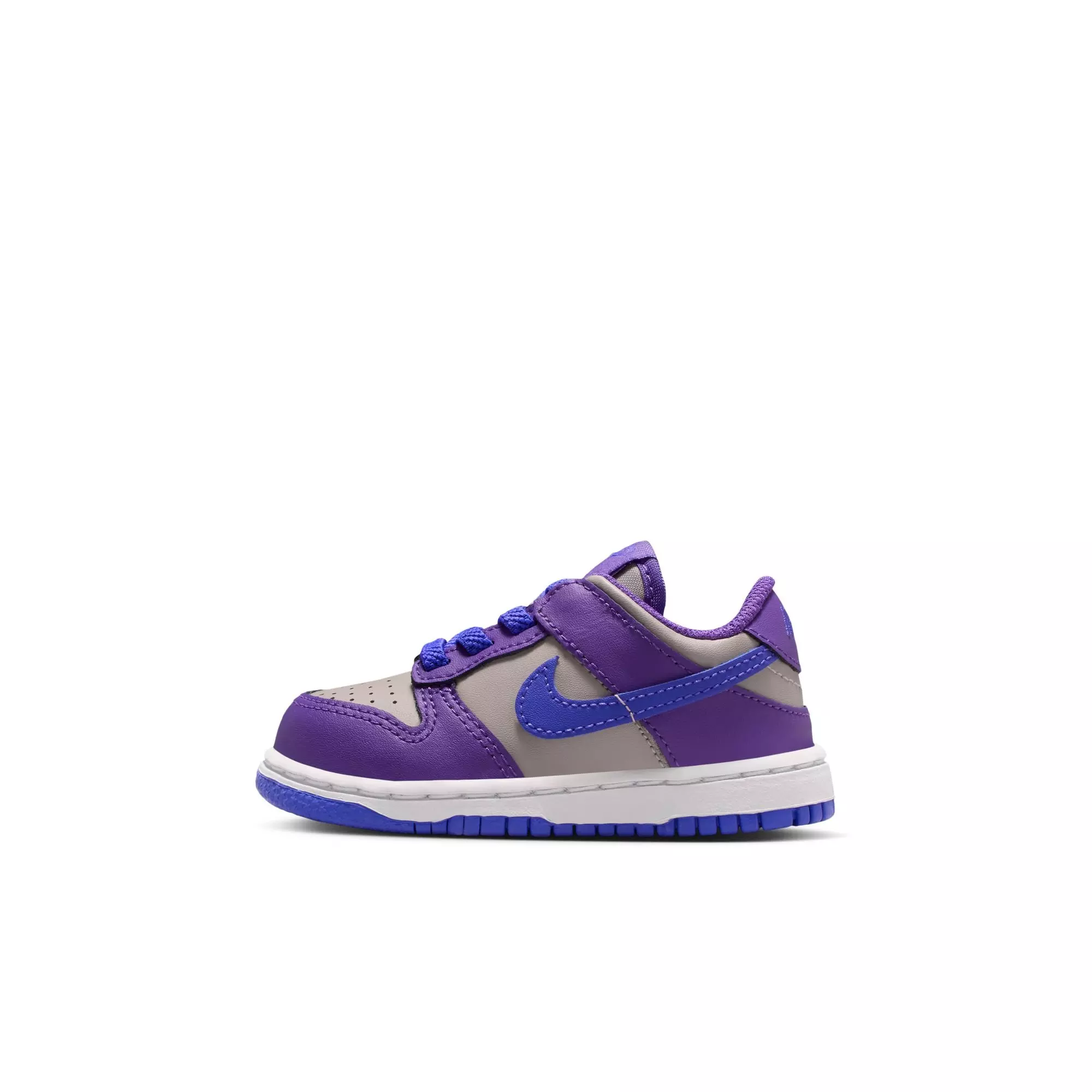 Nike Dunk Low "College Grey/Persian Violet/Wild Grape" Toddler Girls' Shoe - GREY/PURPLE