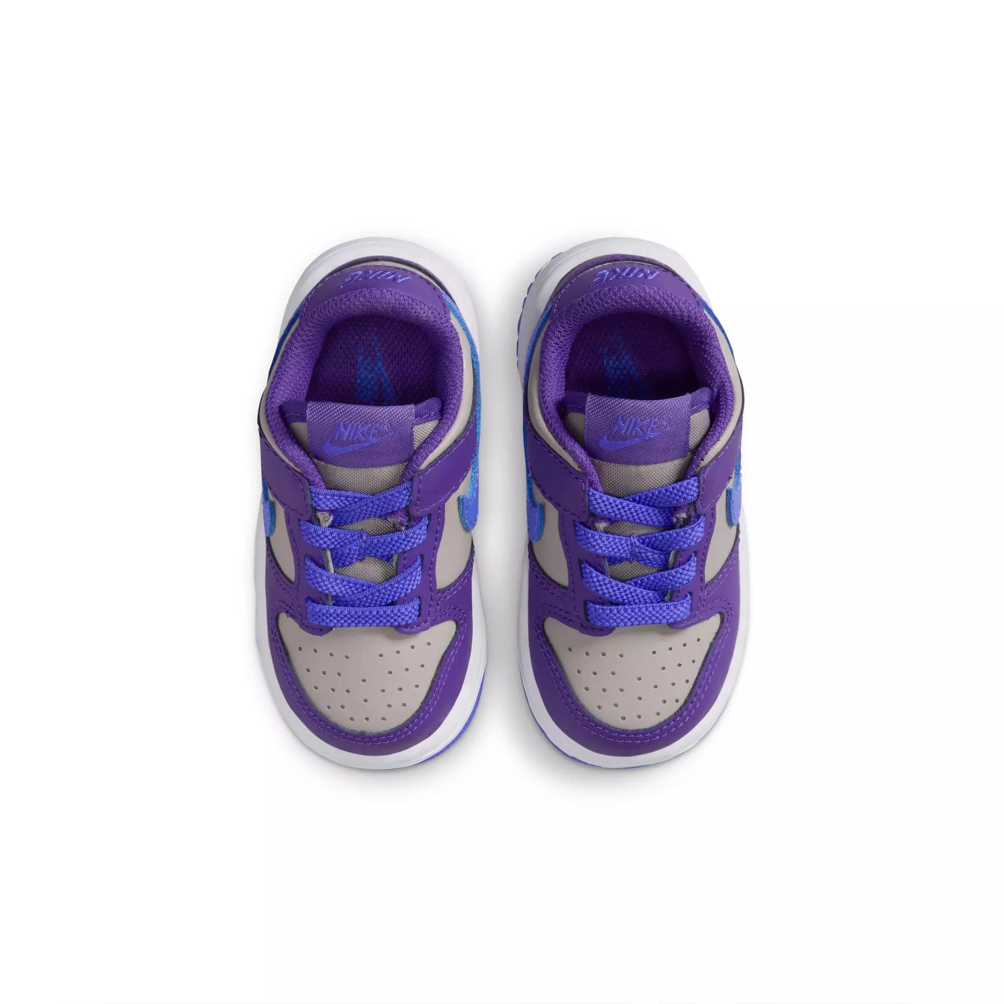 Nike Dunk Low "College Grey/Persian Violet/Wild Grape" Toddler Girls' Shoe - GREY/PURPLE