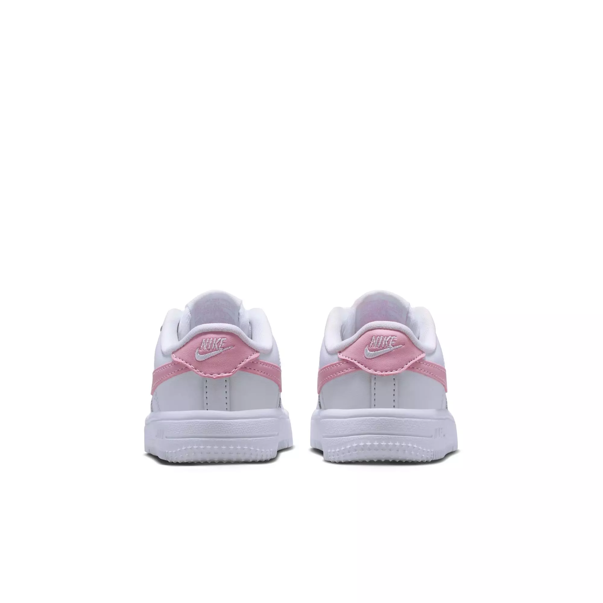 Nike Air Force 1 "White/Med Soft Pink" Toddler Girls' Shoe - WHITE/PINK