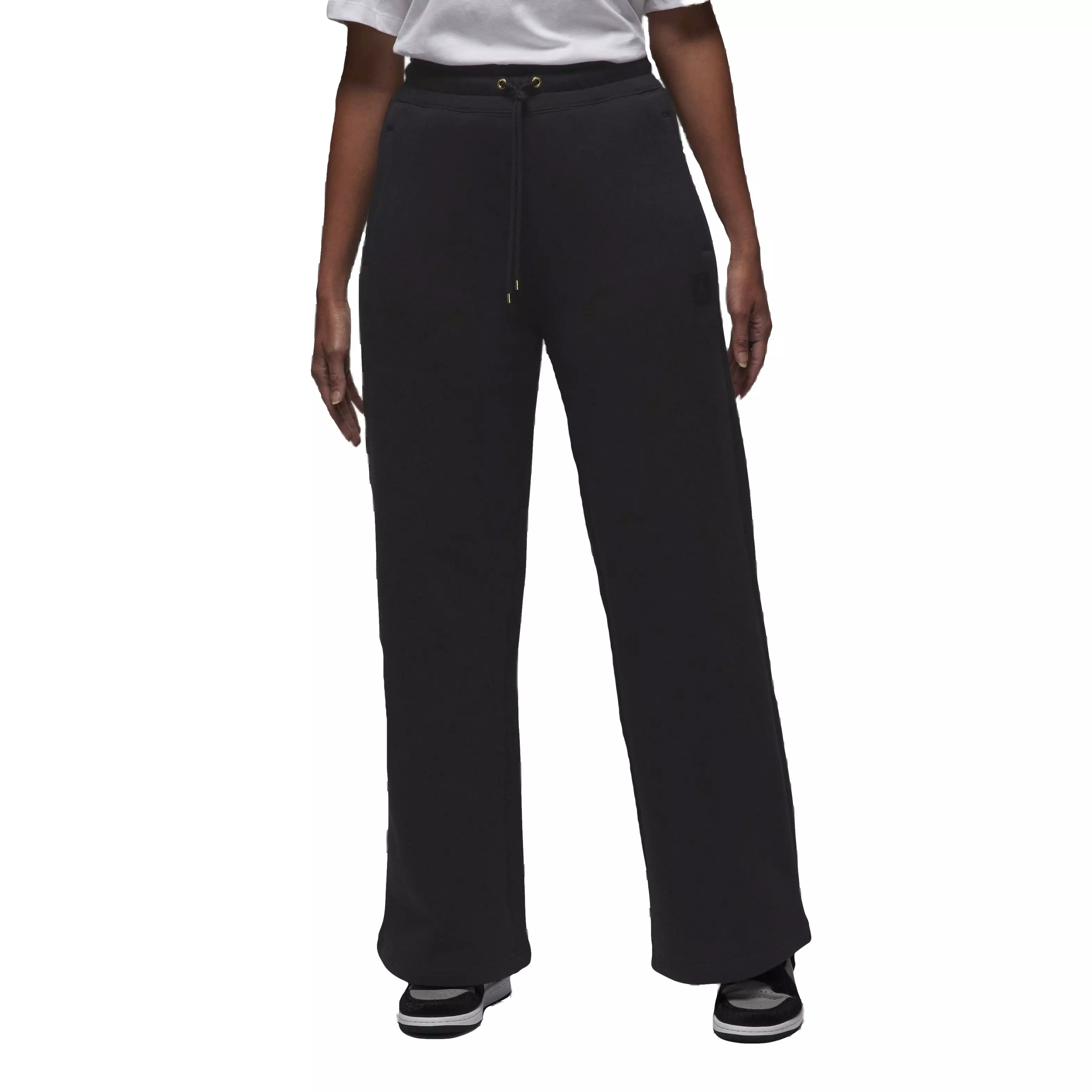 Jordan Women's Flight Fleece Pants -Black - BLACK