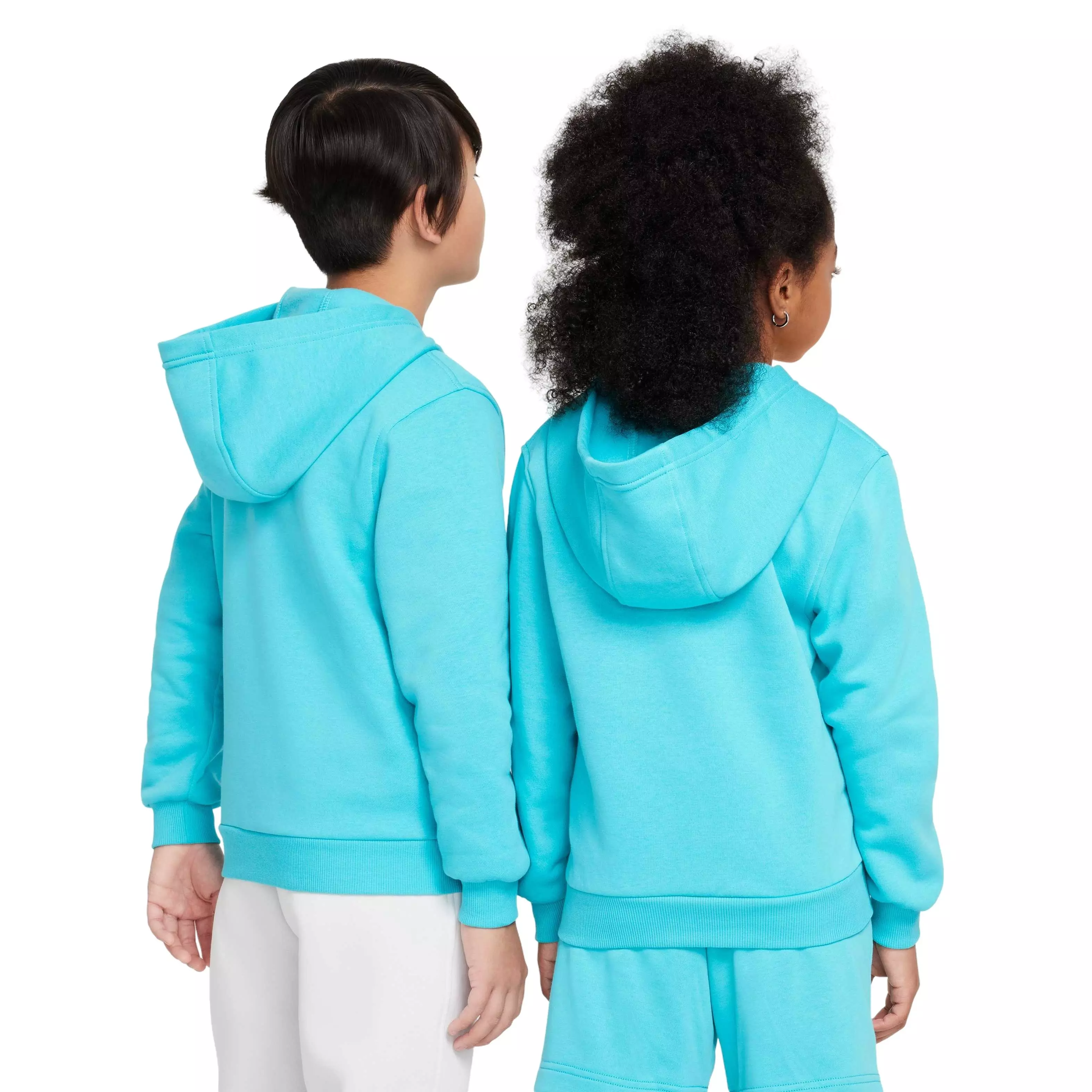 Nike Big Kids' Sportswear Club Fleece Full-Zip LBR Jacket - TURQUOISE 