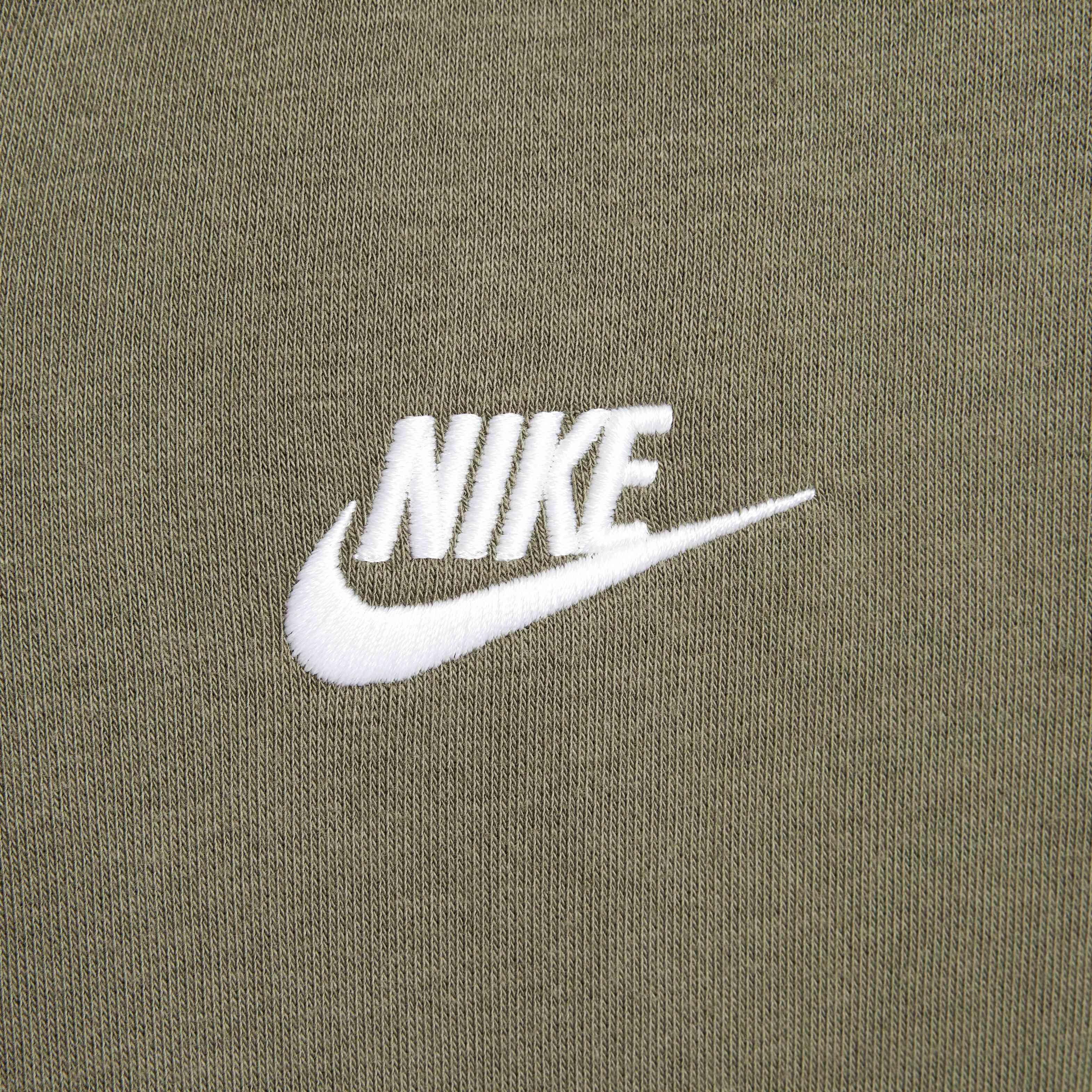 Nike Big Kids' Sportswear Club Fleece Full-Zip LBR Jacket - OLIVE Thumbnail View 4