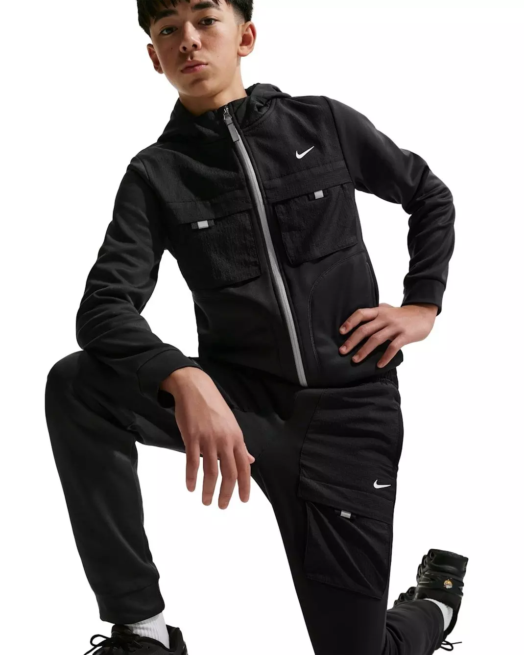 Nike Big Boys' Sportswear City Utility Pants - Black - BLACK