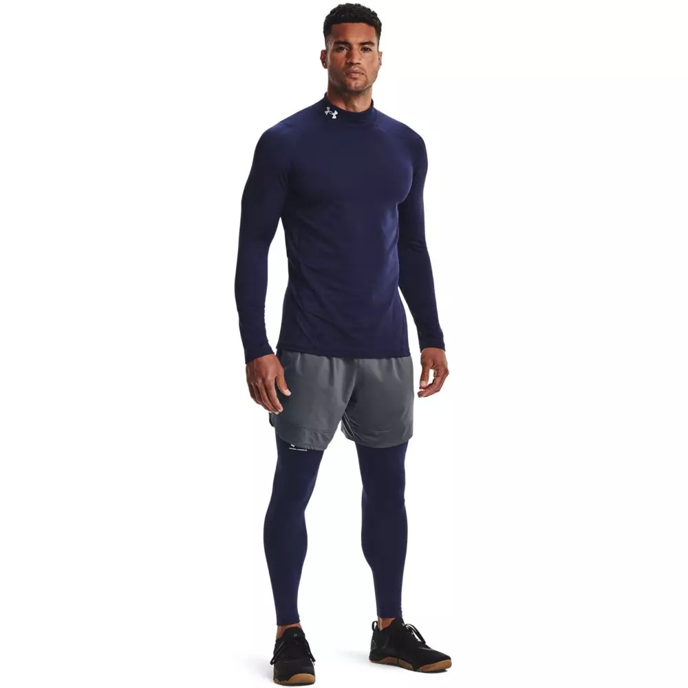 Under Armour Men's ColdGear Armour Shirt - NAVY/WHITE