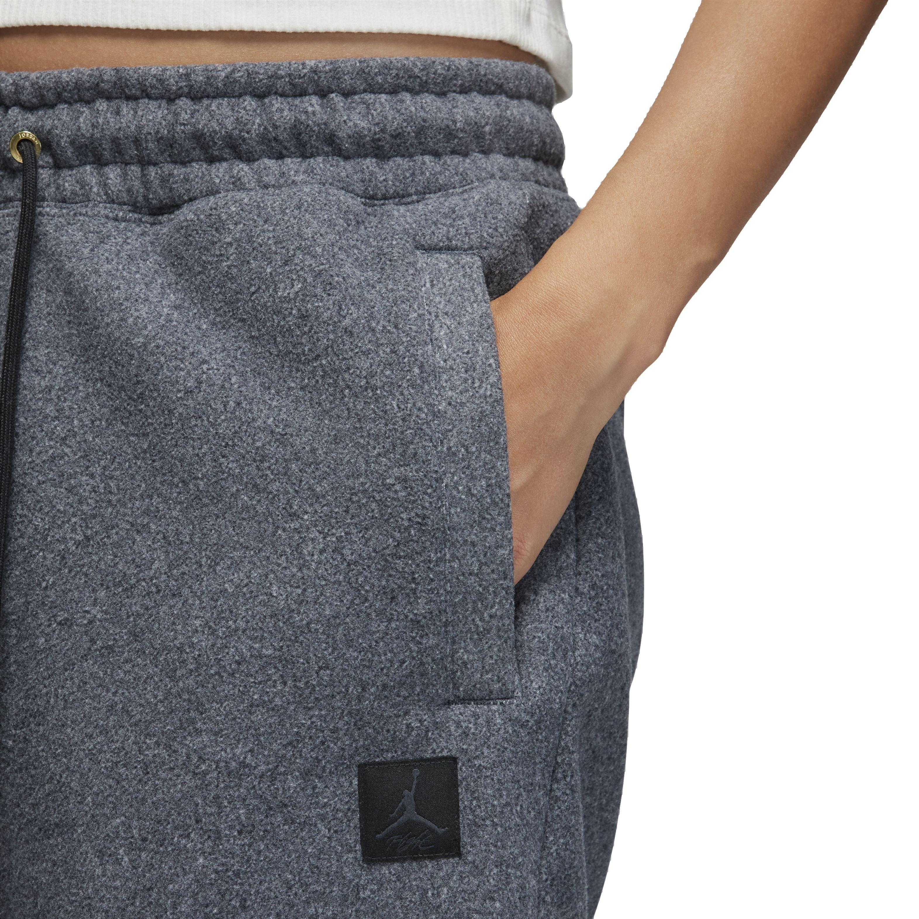 Jordan Women's Flight Fleece Winterized Pants - BLACK HEATHER Thumbnail View 3